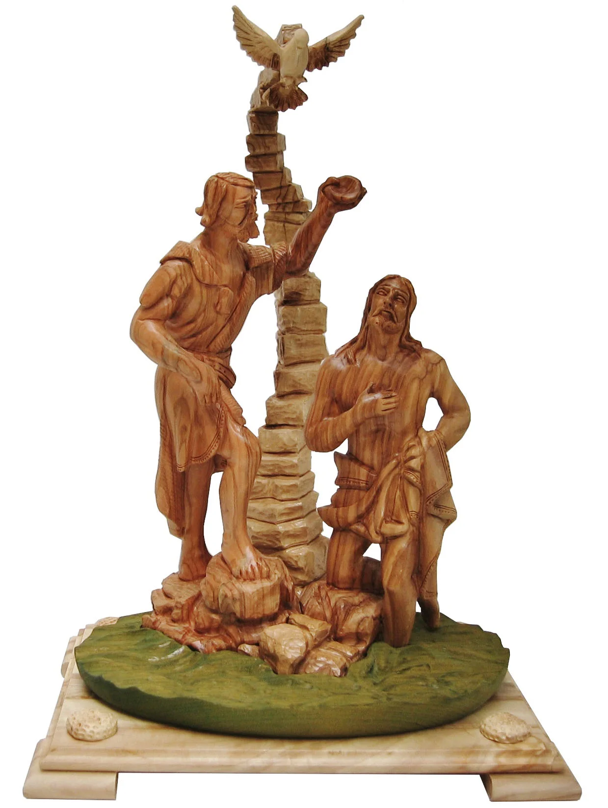 John the Baptist baptising Jesus in River Jordan