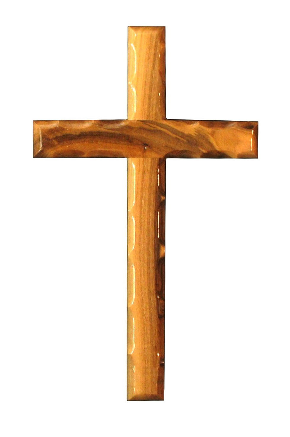 Beveled edge Cross 16cm. — Olive Wood Nativity Sets and Holy Land Art