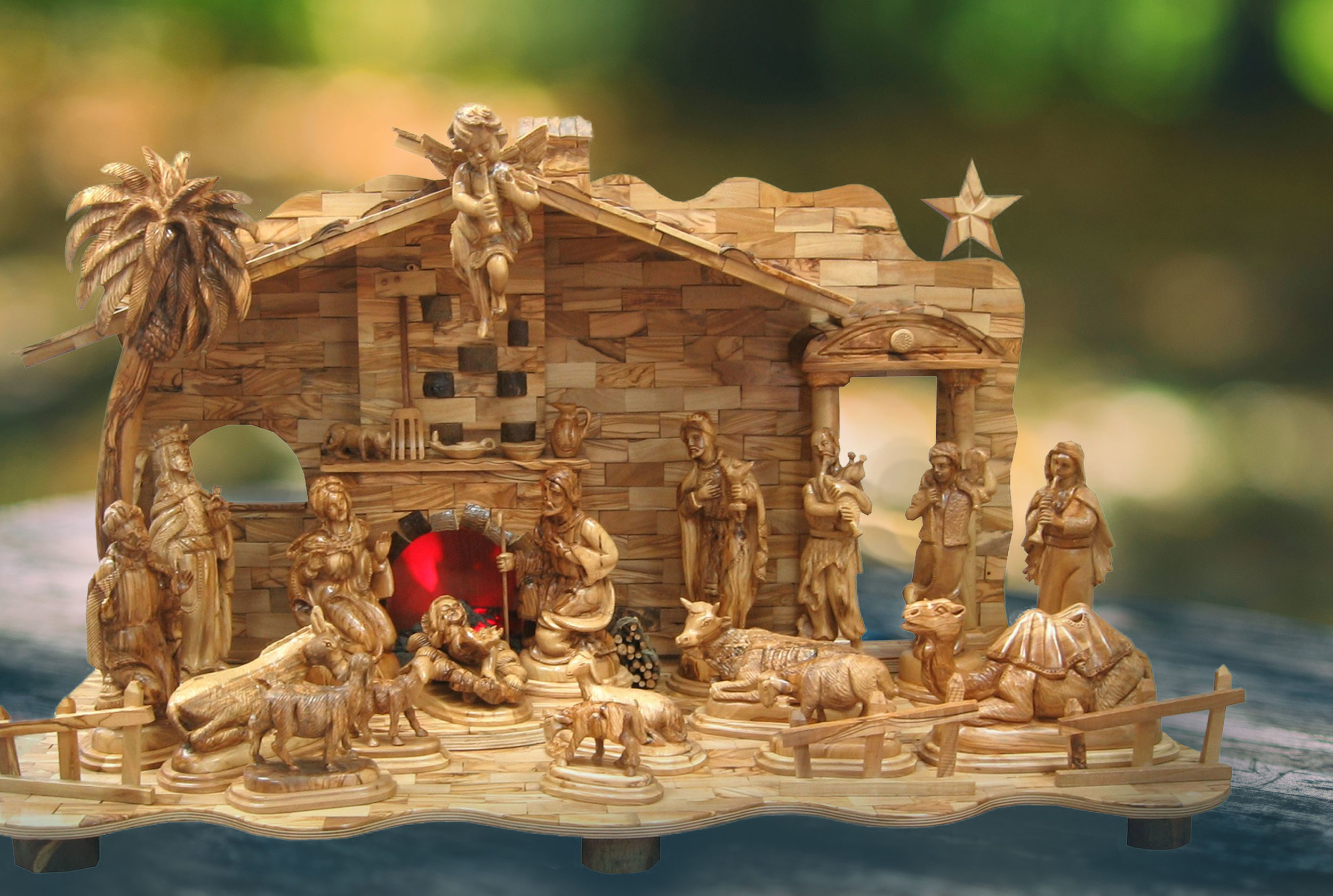 Olive Wood Christmas — Olive Wood Nativity Sets and Holy Land Art