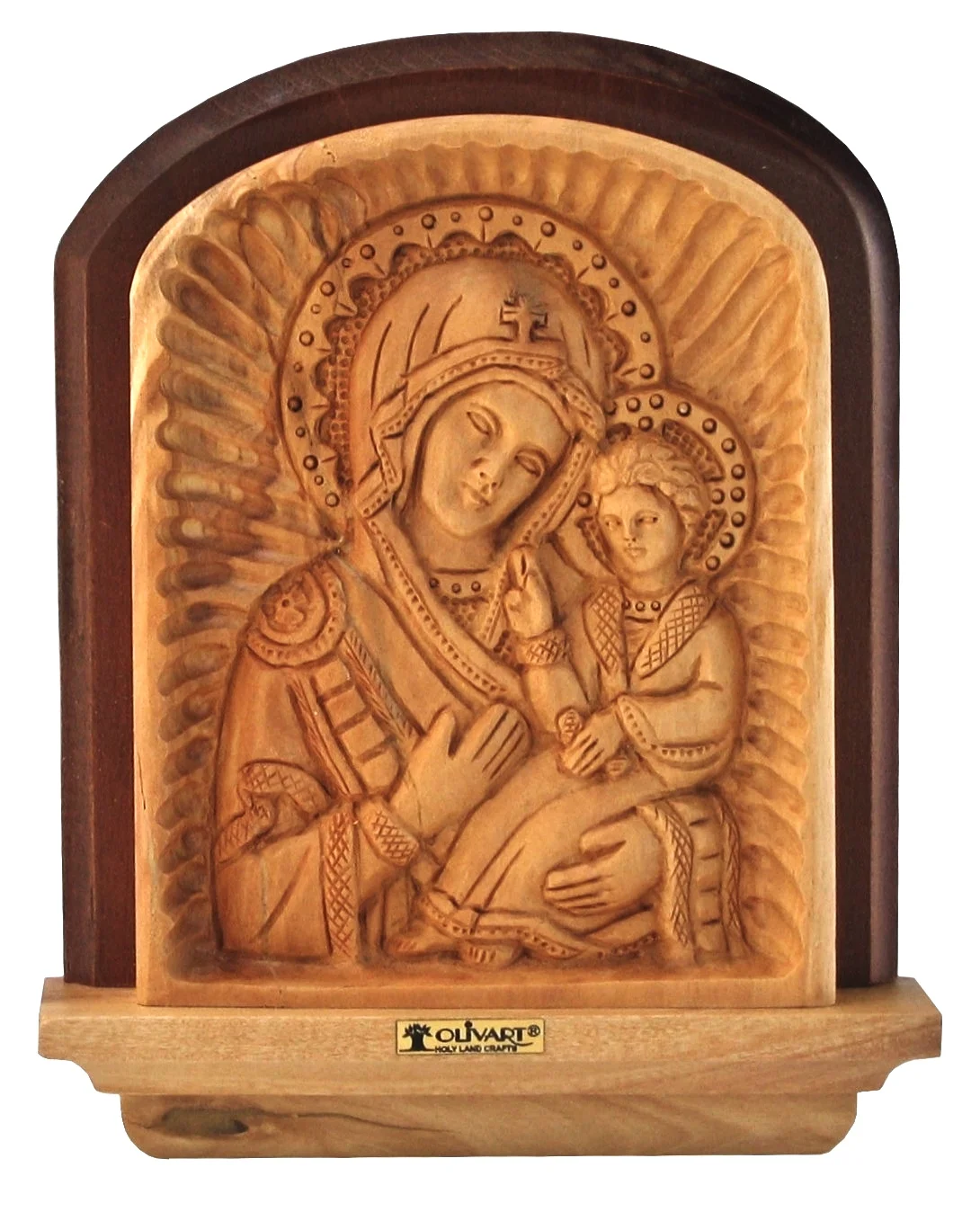 Bass relief icon of Virgin Mary - small