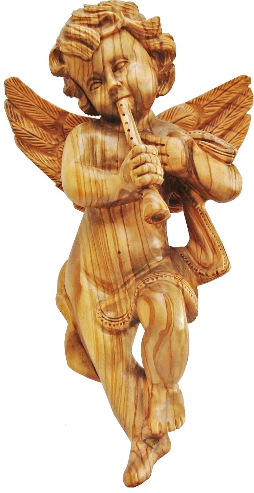 Angel plaque with trumpet