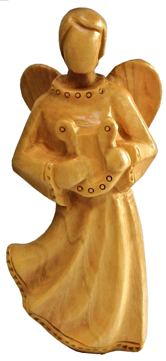 Angel with harp (modern art - mini)