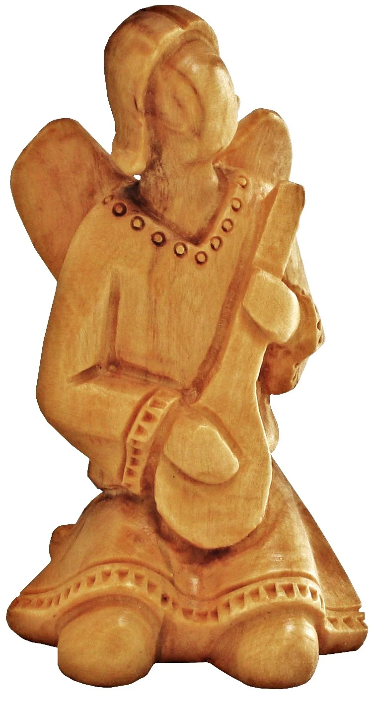 Boy angel with guitar (modern - mini)