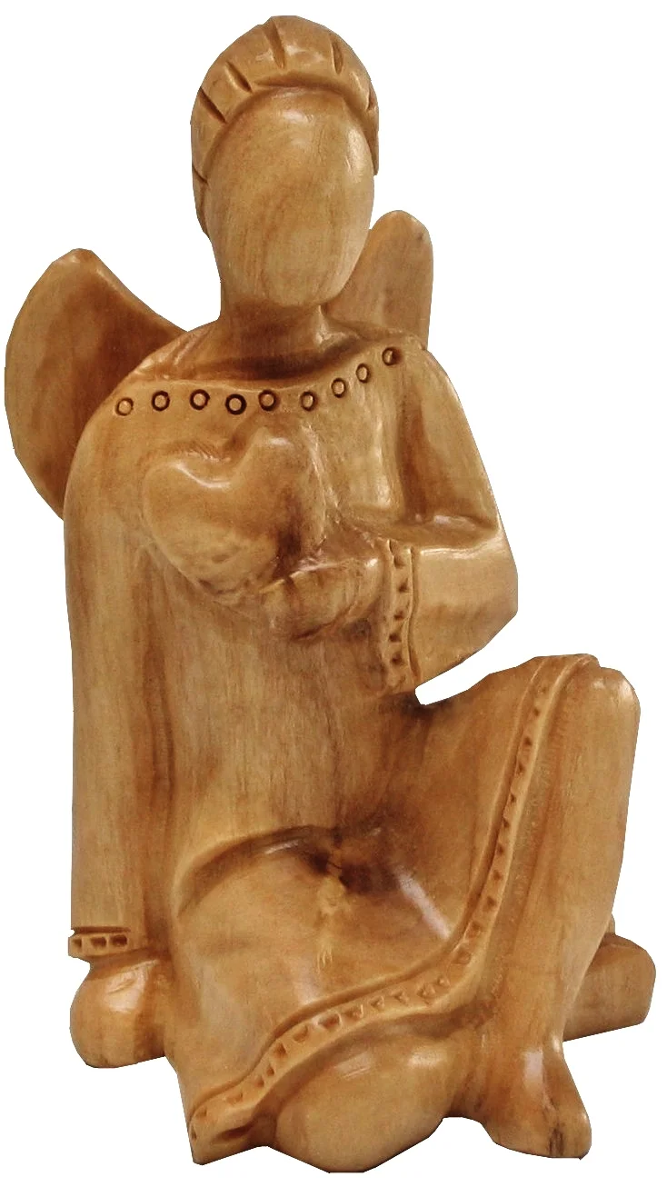 Girl angel with heart (modern art - mini)