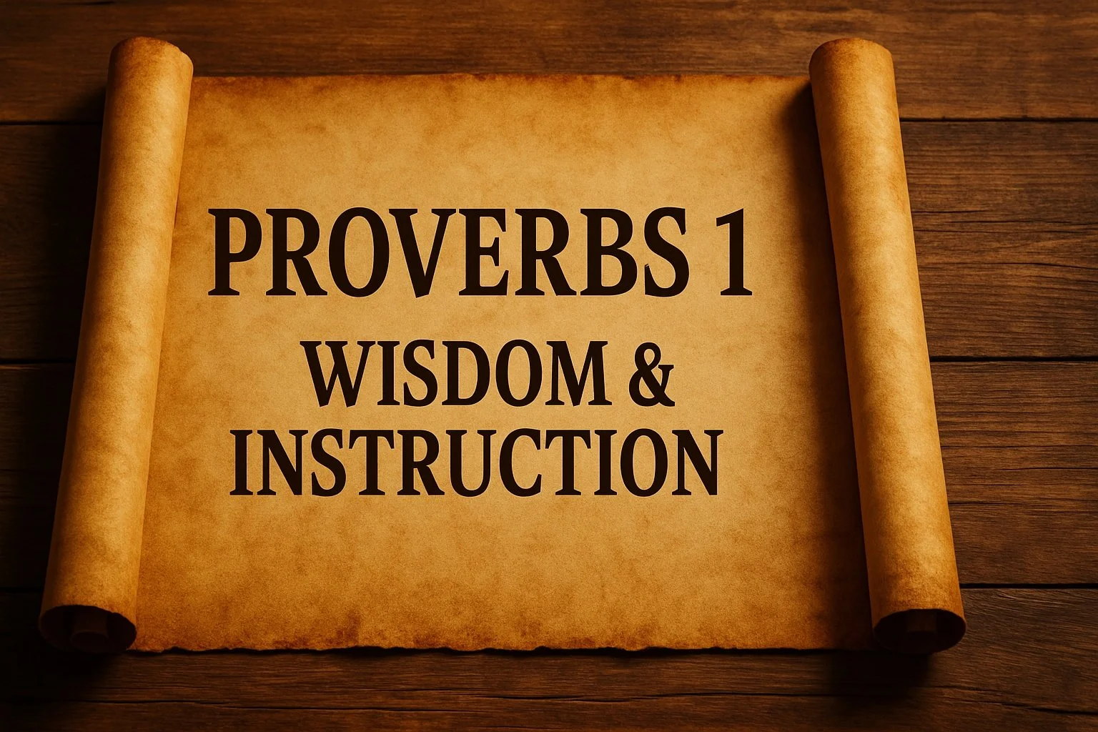 Proverbs 1- Wisdom and Instruction