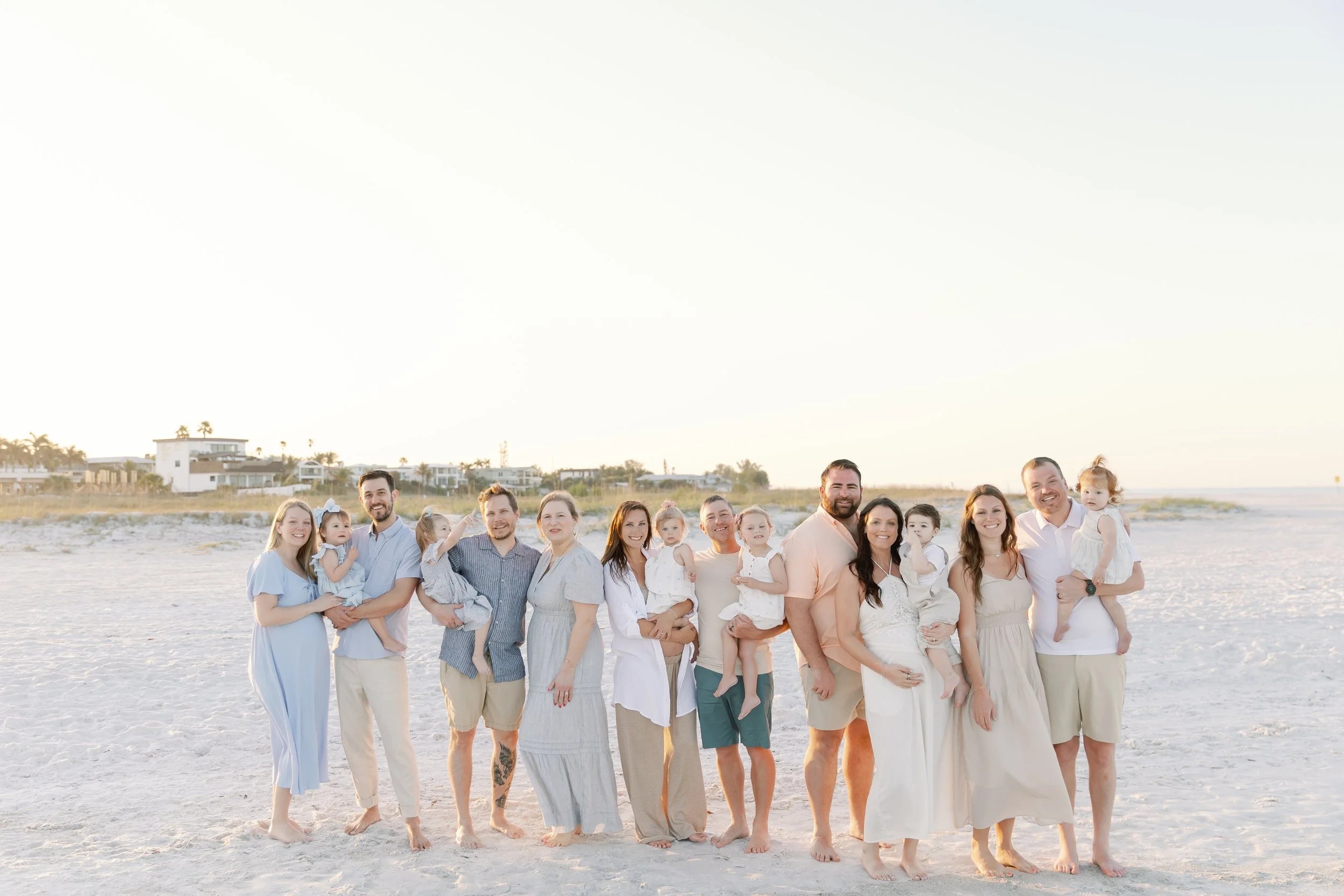 Group Portraits at Bean Point | From Extended Families to Best Friend Vacations on Anna Maria Island
