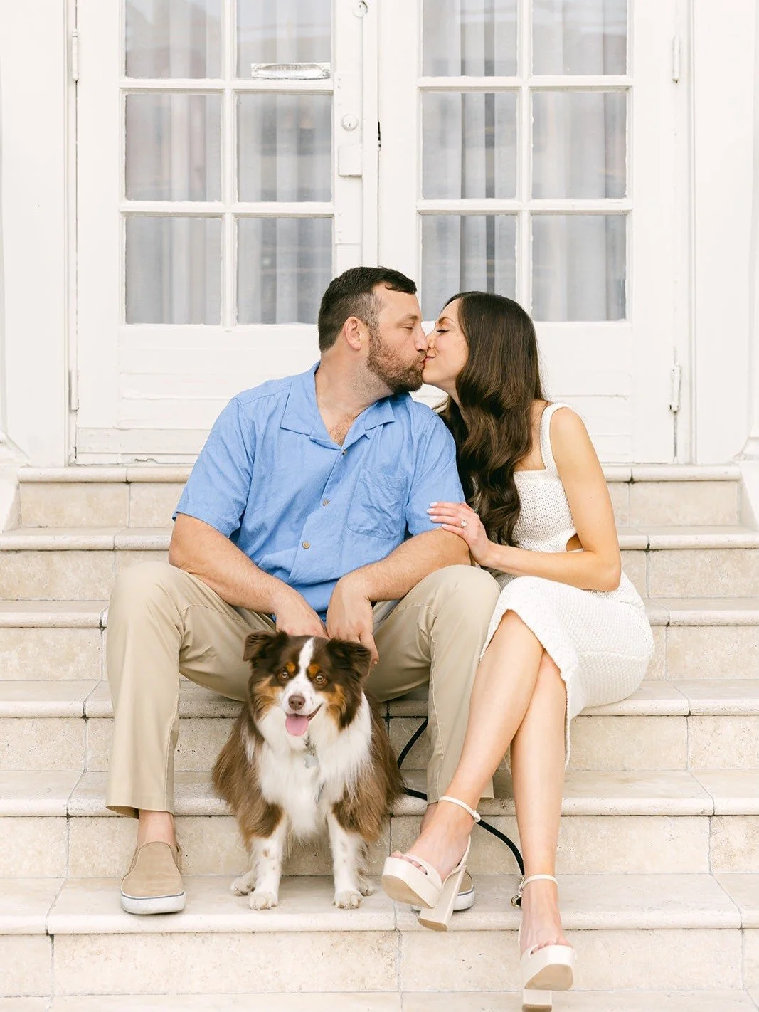 Spent an evening wandering past the old architecture and down by the water with Brittany, Matthew and their pup (who honestly stole the show). My favorite sessions are always the ones that just feel like hanging out on a normal day and letting them b
