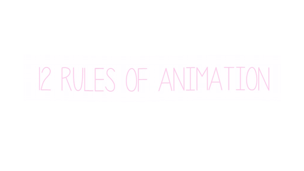 12 Rules of Animation
