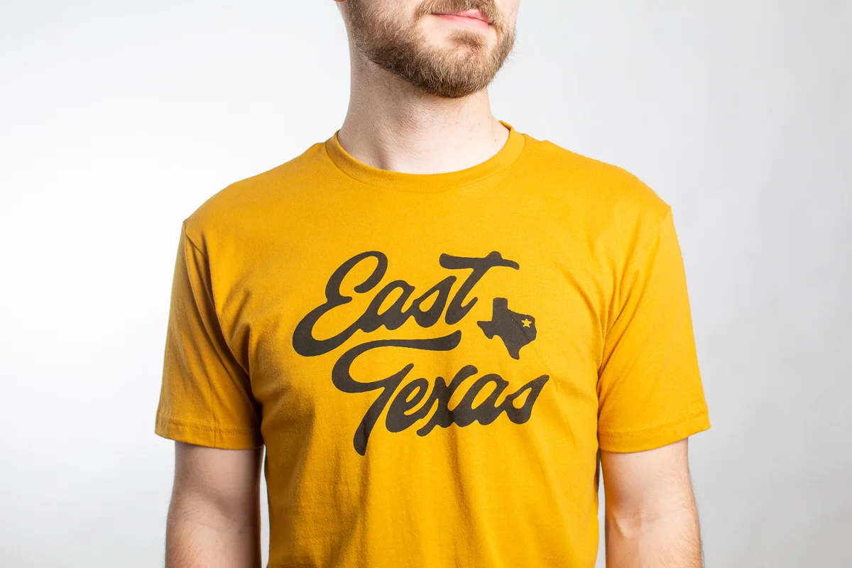 East Texas Camping Tee Mustard