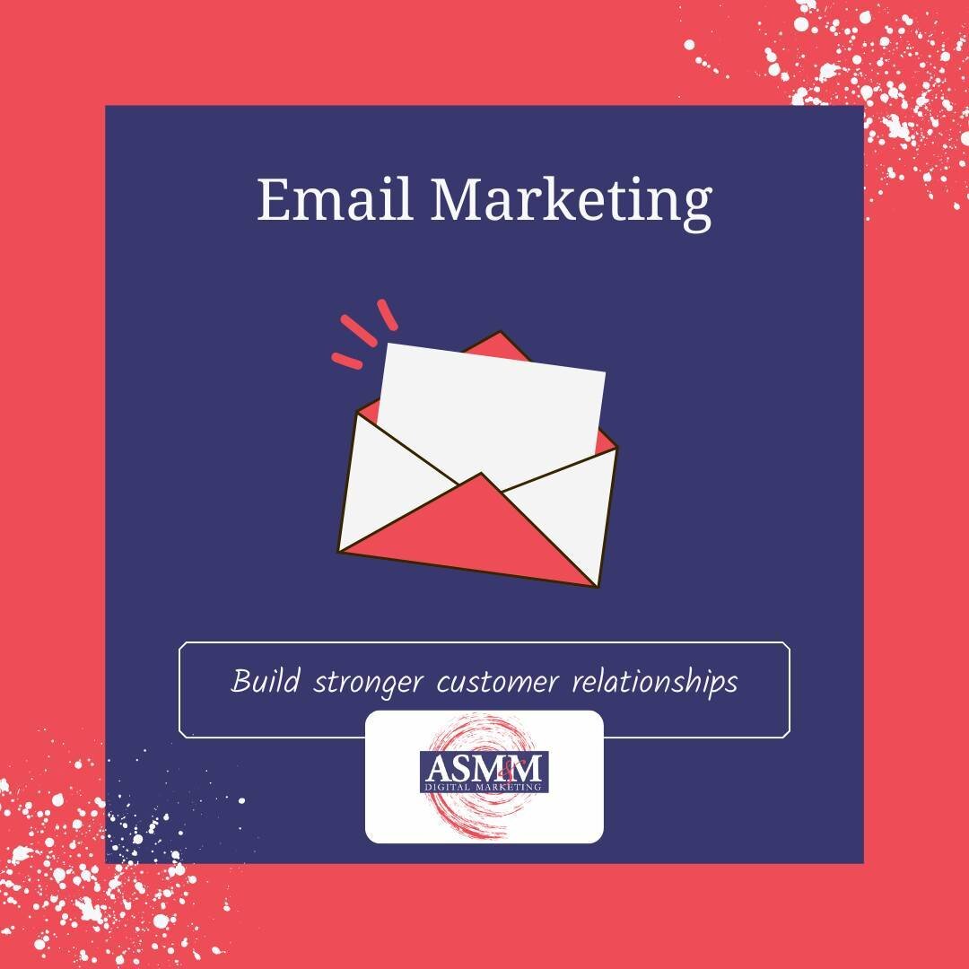 Email marketing gets you directly into the inbox of your customers. Sometimes they don't even need to read the email to remember they need to call you.

#EmailMarketing #DigitalMarketing #ASMMDigital