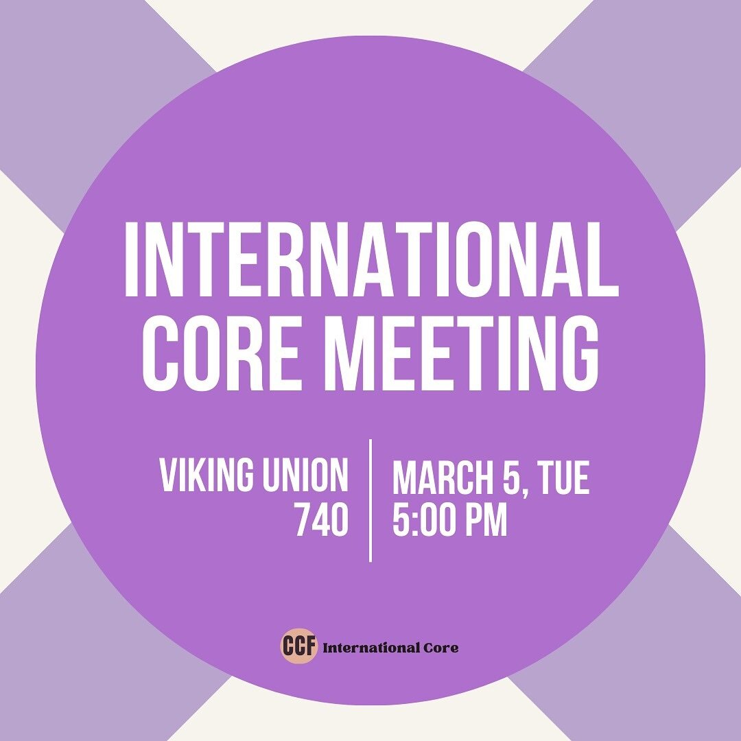 Come join our last core before dead week! We will play some games and do Bible study. This week&rsquo;s story will be The Raising of Lazarus (John 11:1-45) 

We will meet at the regular VU room at 5PM today. See you there 🙌