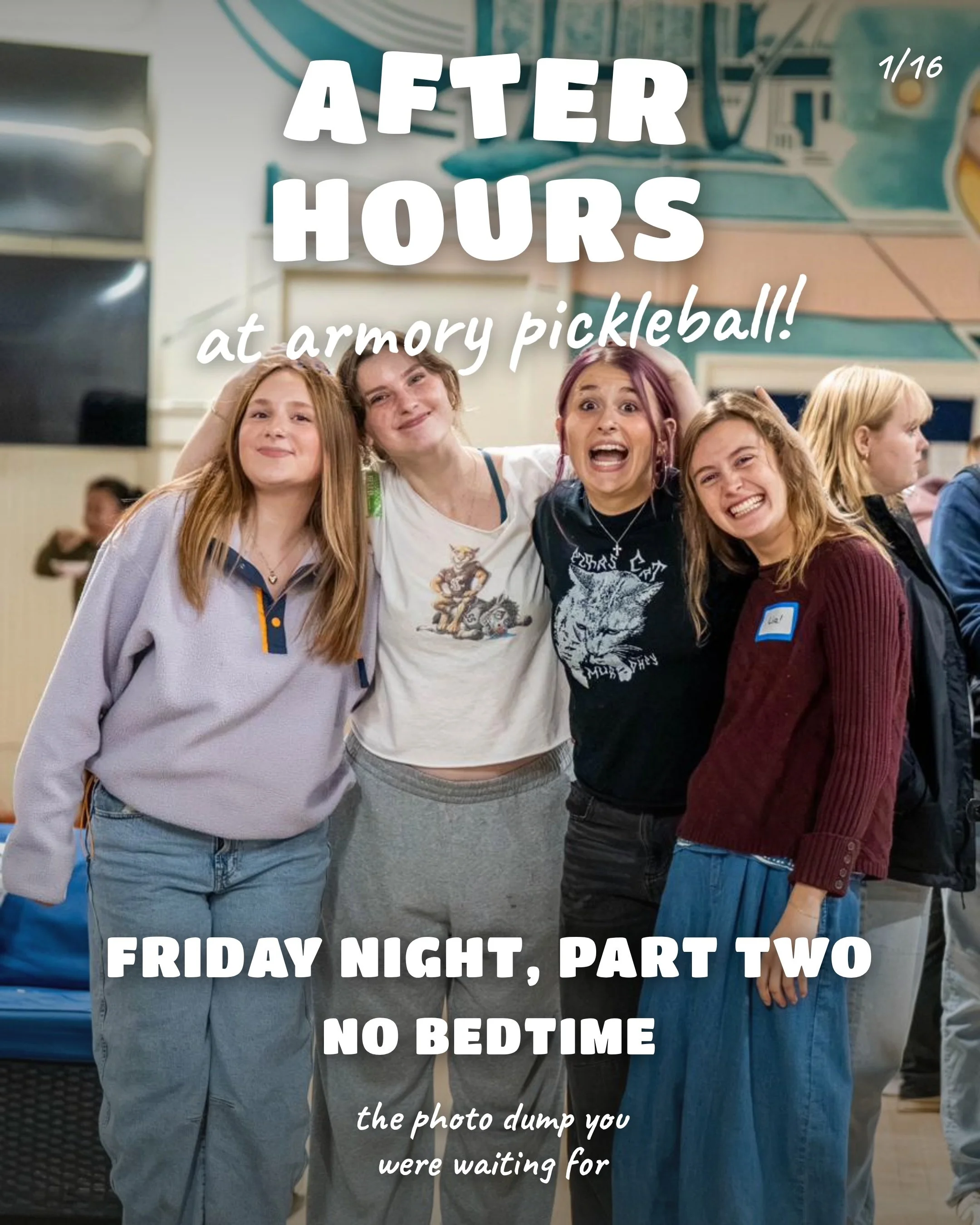 POV: you came for worship and left with a pickleball rivalry
after hours at the armory was chaos in the best way. 

who&rsquo;s taking the title next week 👀

tag the person who owes you a rematch