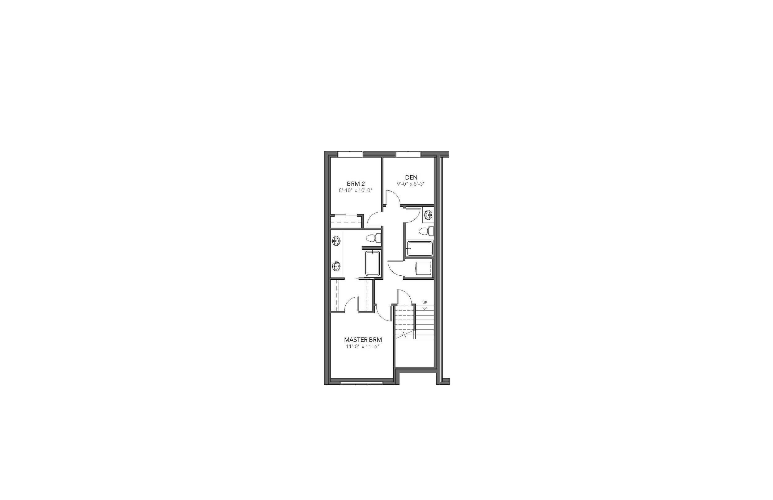 2 Bed + Den Lower Floor Option