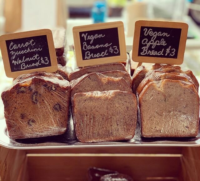 #quickbread #trifecta #carrotzucchiniwalnutbread #veganapplebread #veganbananabread So #delcious and so #consistent in our lineup.  We have been making them for over #10years #sweettreats #scratchbakery #bakerylife #carrotzucchini is still my #favori