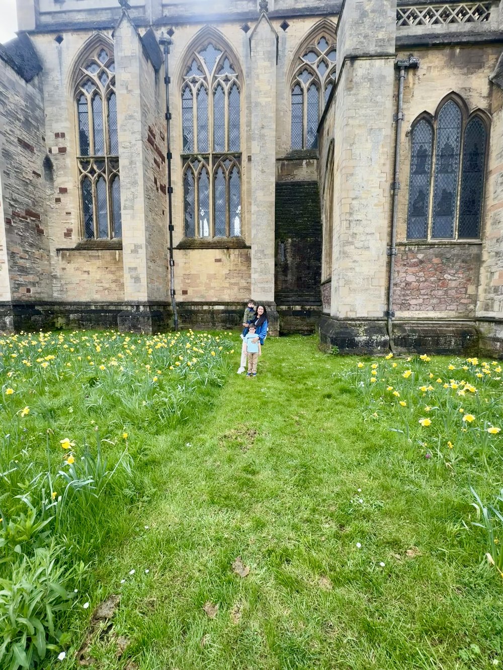 florals outside the cathedral