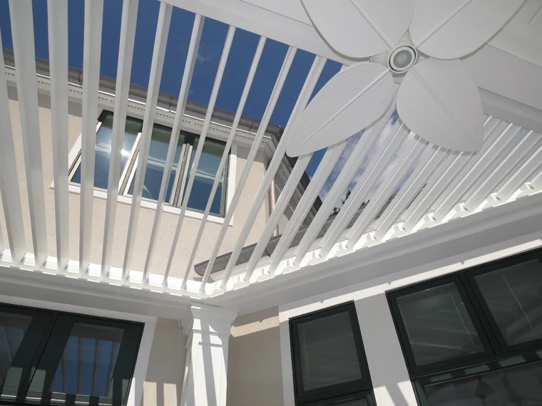 completely open for full sun and a clear view of the sky,