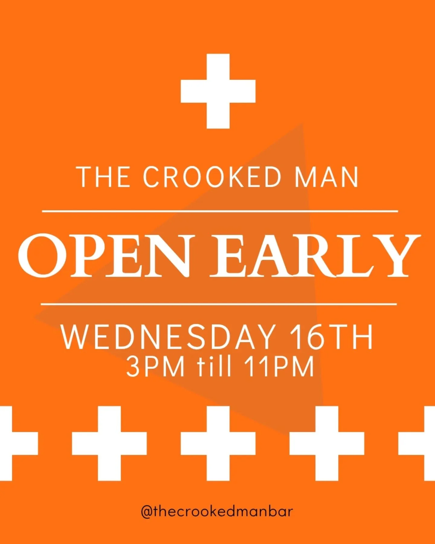 Open early tomorrow; popping our doors at 3pm.
Help yourself get through the midweek with a cold craft bev. 👉👉