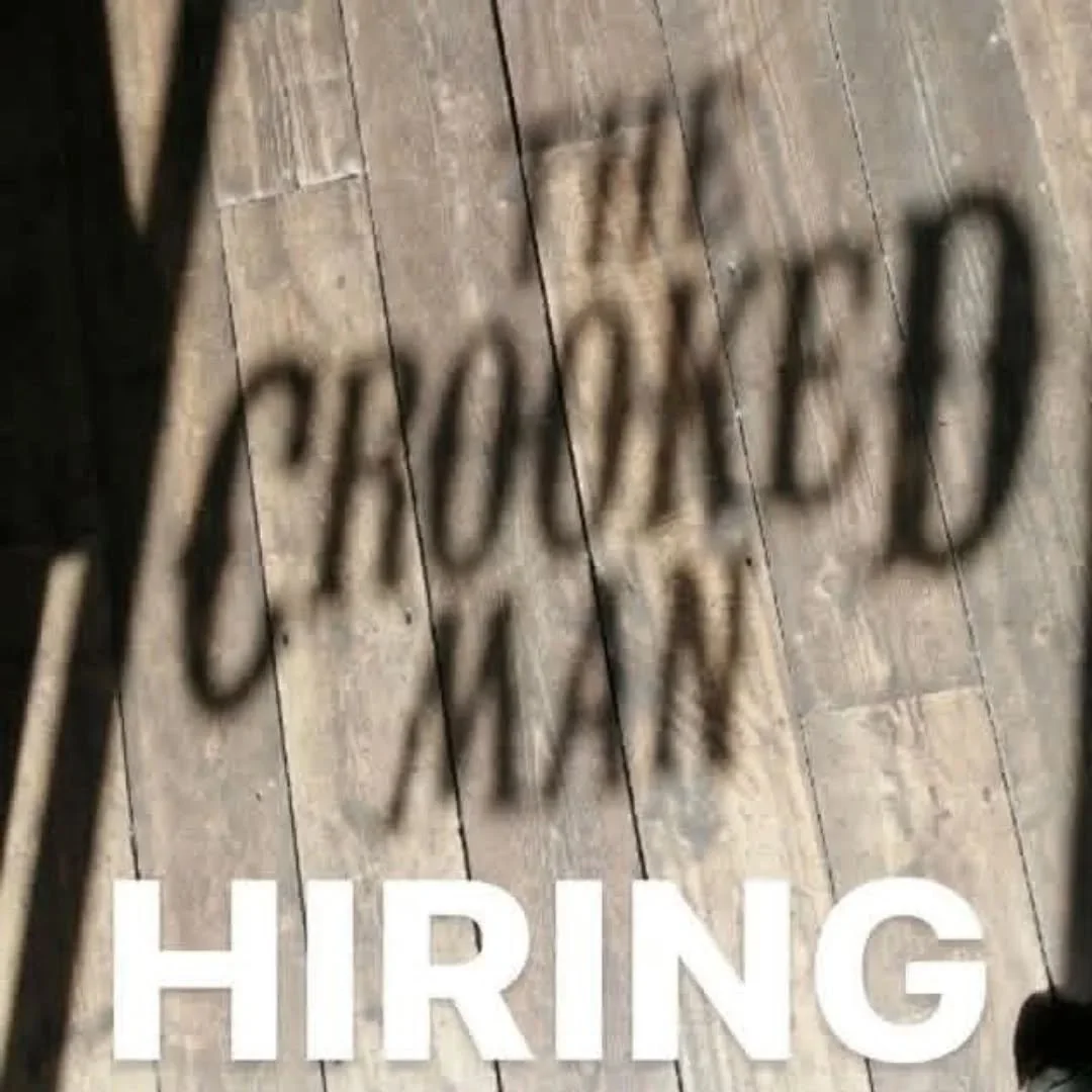 Bartender wanted. 20-24 hours a week. Email CV to thecrookedmanbar@gmail.com.