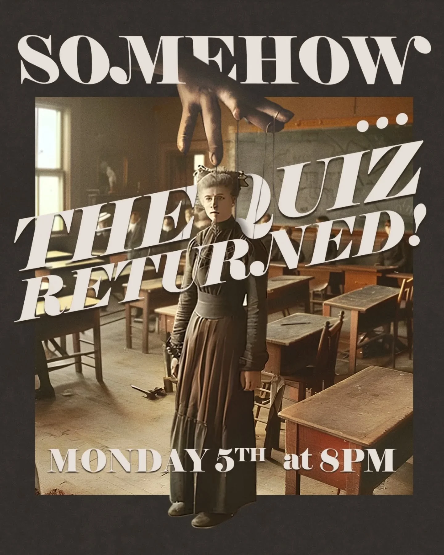 Somehow... The quiz has returned... On Monday.

#thecrookedman #prestwichevents #pubquiz