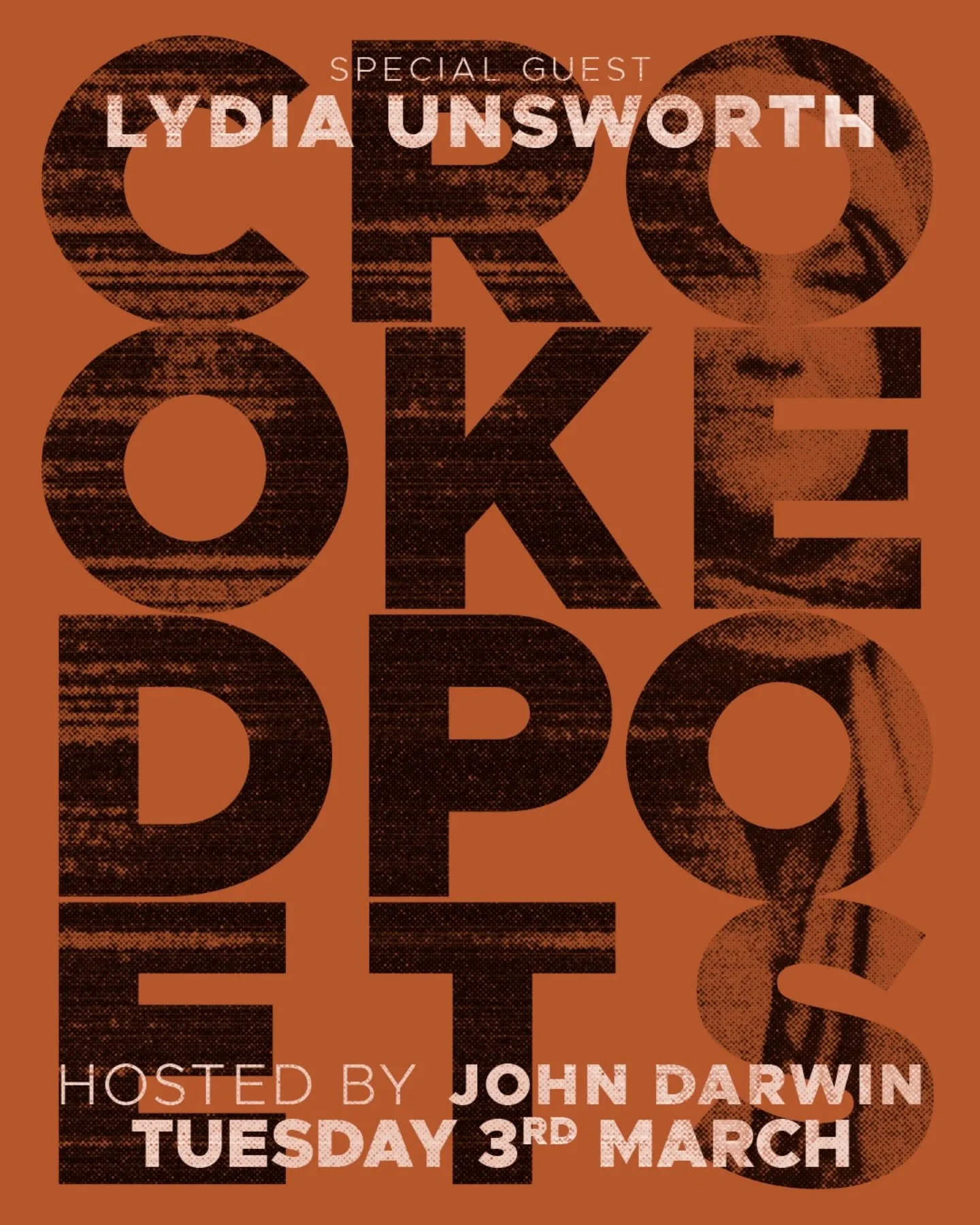 Next Crooked Poets is up, March 3rd. Watch, take part and enjoy some art.

Special guest, @balmyeffluvia will take the mic for the mid show.

#prestwichvillage #poetsociety #crookedpoets