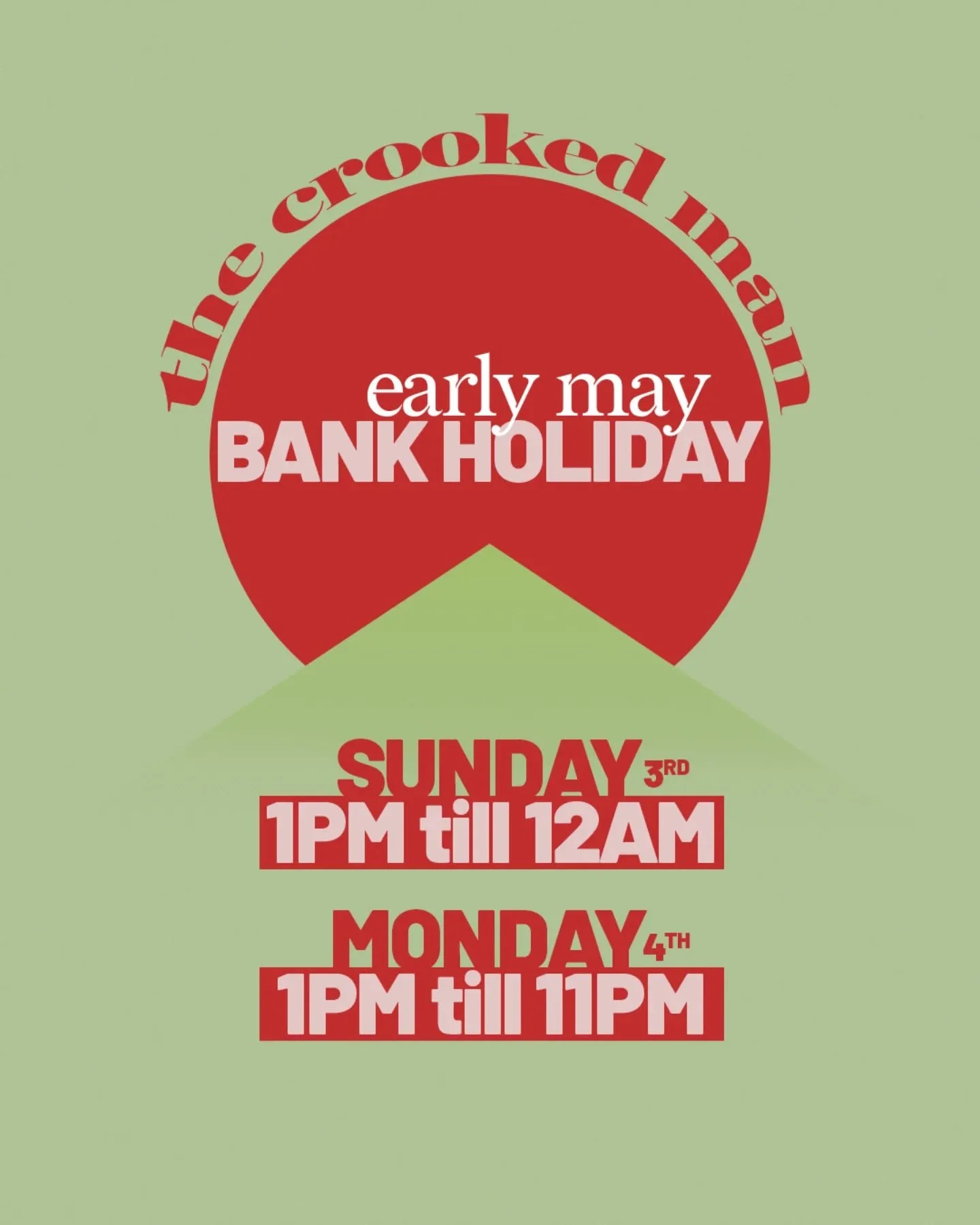 This weekend, enjoy the bank holiday with extra hours; from us, to you.

#earlymaybankholiday #prestwichvillage #bankholiday