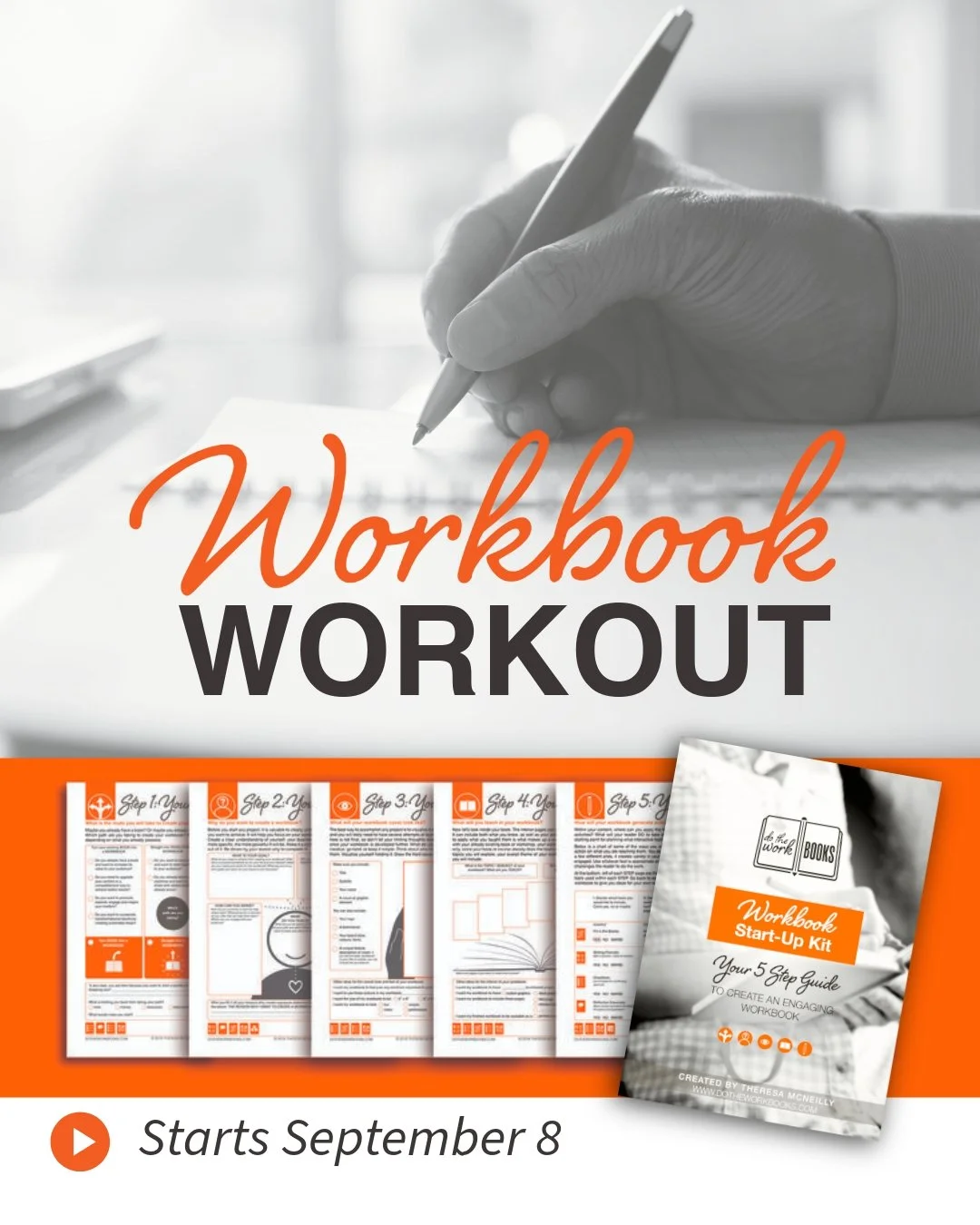 The Workbook Workout doors are closing soon!

If shaping your ideas into a workbook is on your heart, now is the time.

In just 5 weeks, you&rsquo;ll gain clarity, direction, and confidence to bring your workbook to life with my guidance every step o