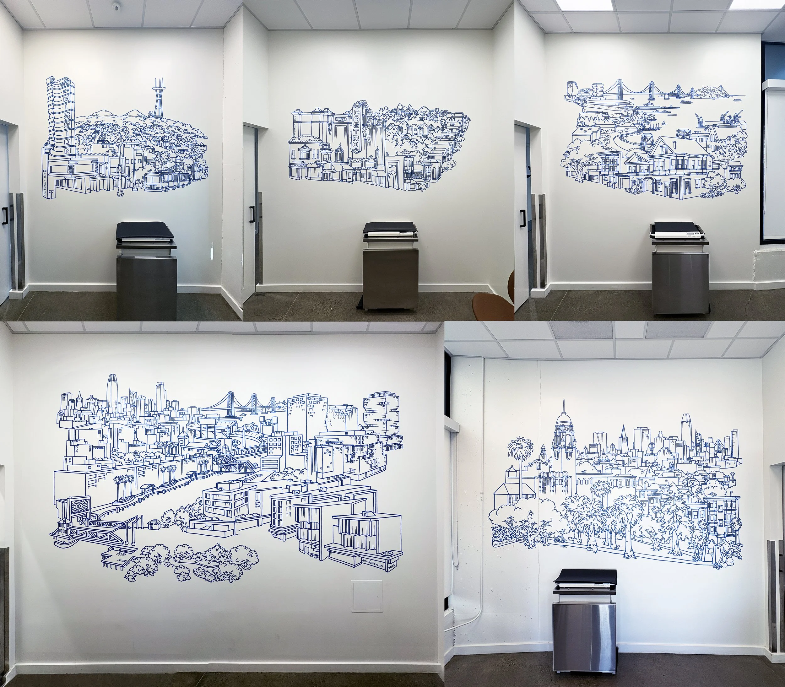 5 Murals for SOMA Pet Hospital