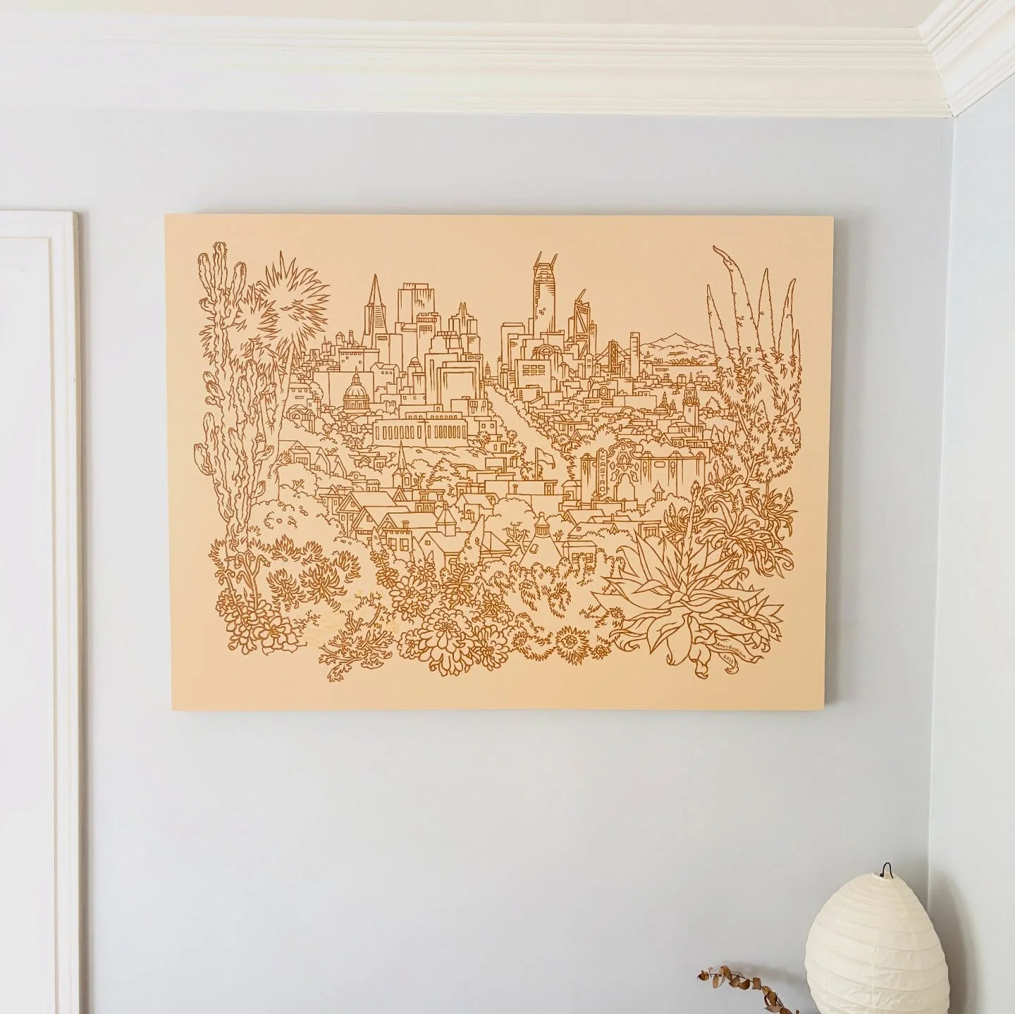 &ldquo;View from Kite Hill&rdquo; Acrylic on panel 3&rsquo;x4&rsquo;