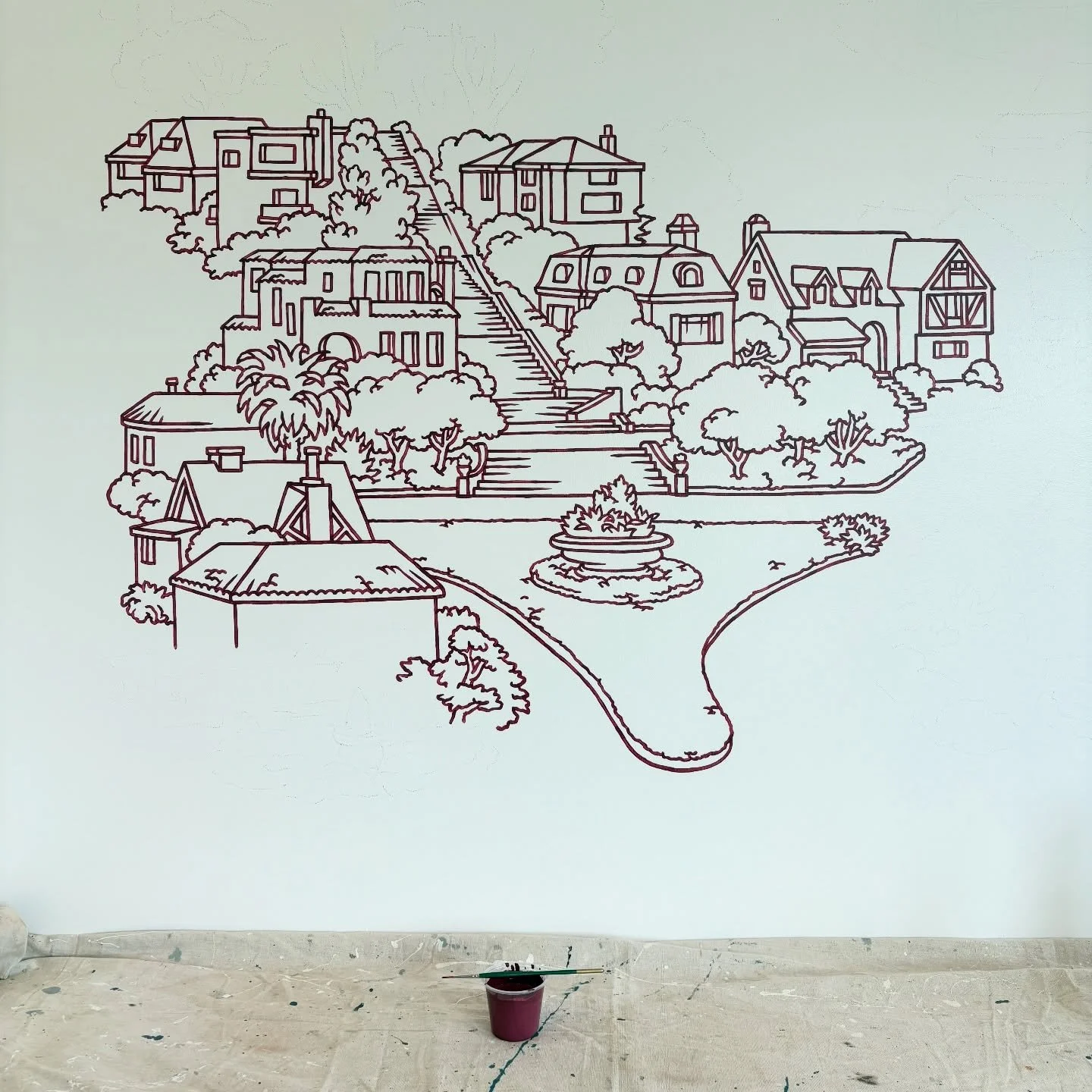 Grand Pacheco Staircase. Start of a new mural this week!