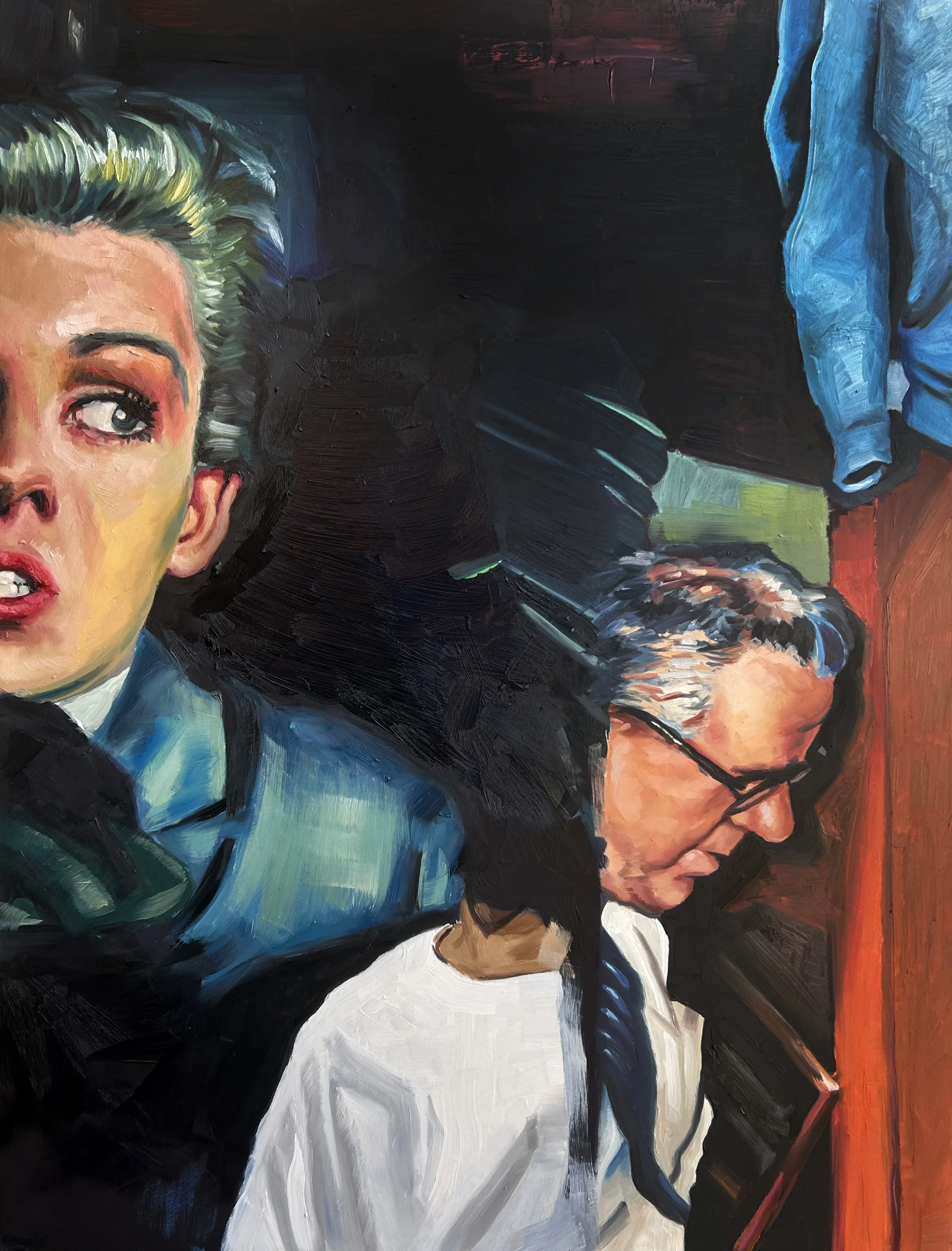   Cold Shoulder   oil on panel, 18×24 inches, 2024 