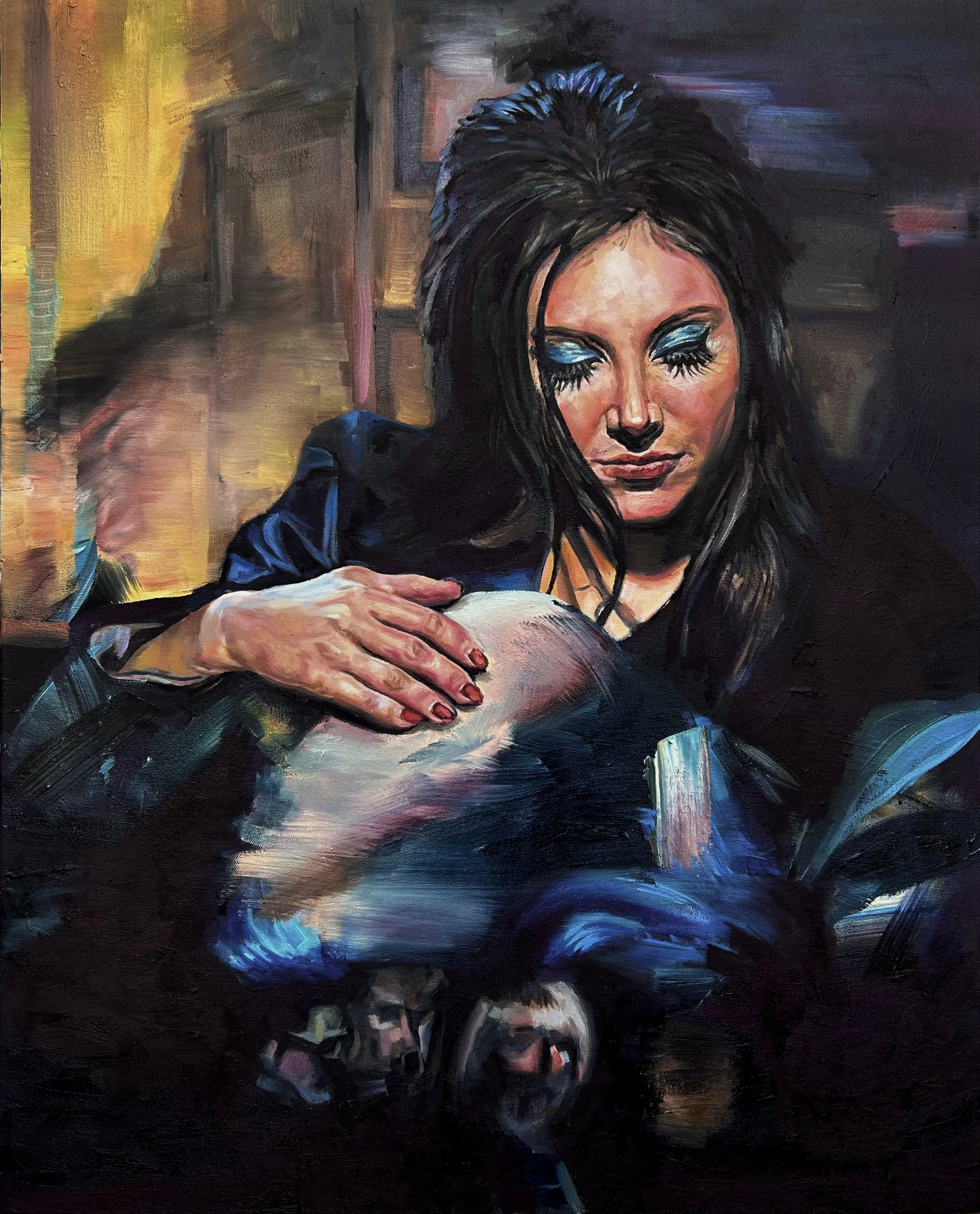   Fake Fantasy   oil on canvas, 24×30 inches, 2024 