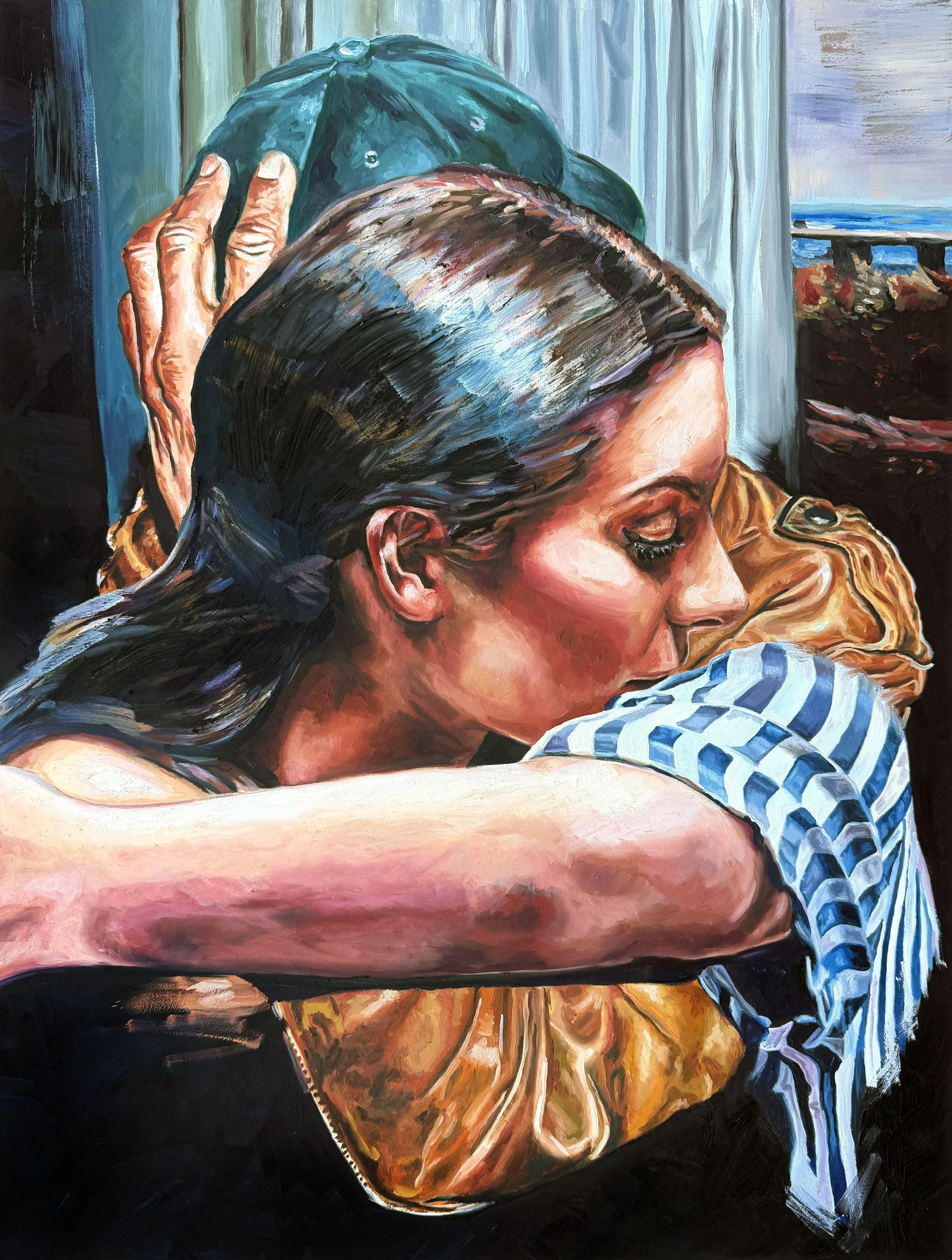   Heartbreakers   oil on panel, 18×24 inches, 2025 