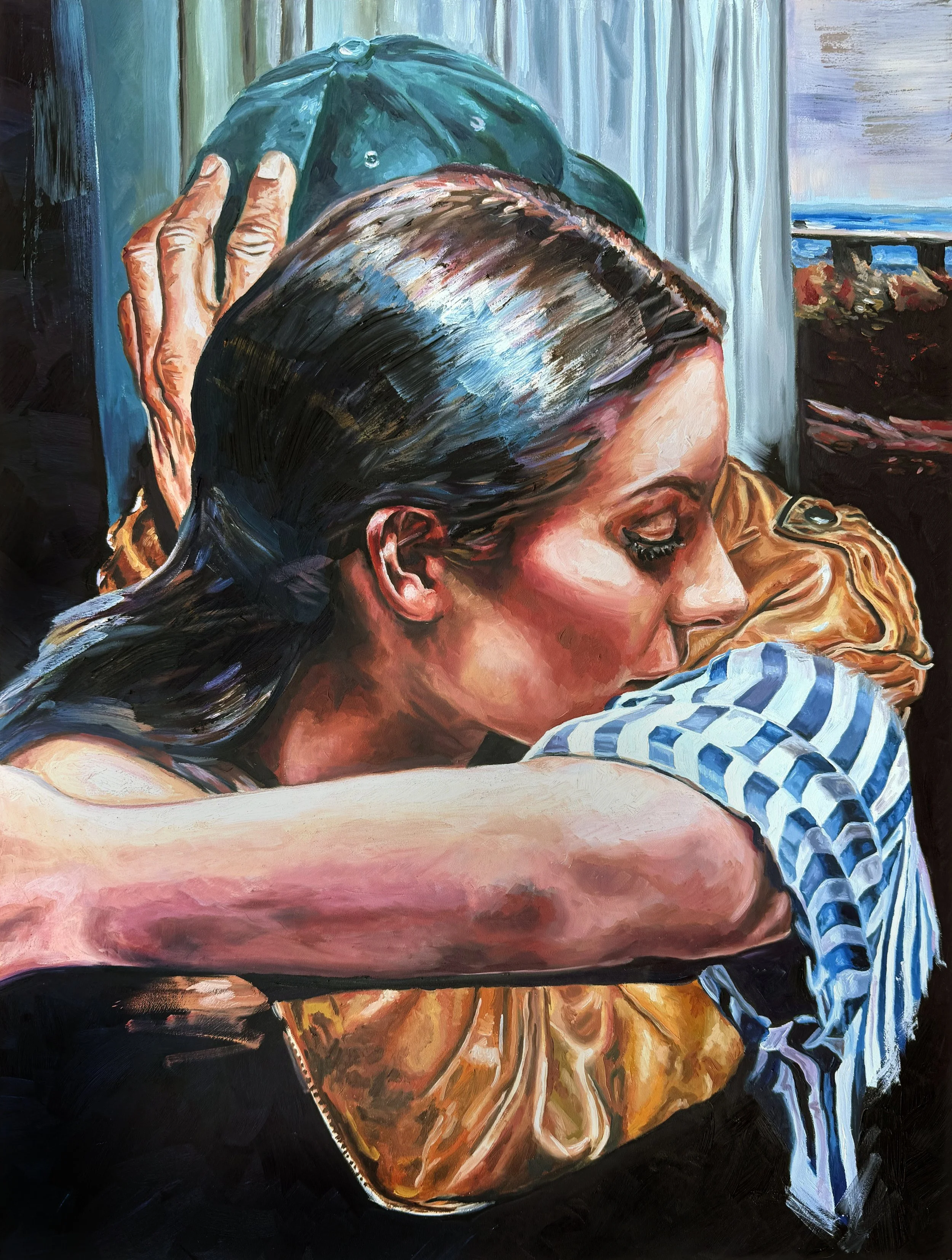   Heartbreakers   oil on panel, 18×24 inches, 2025 