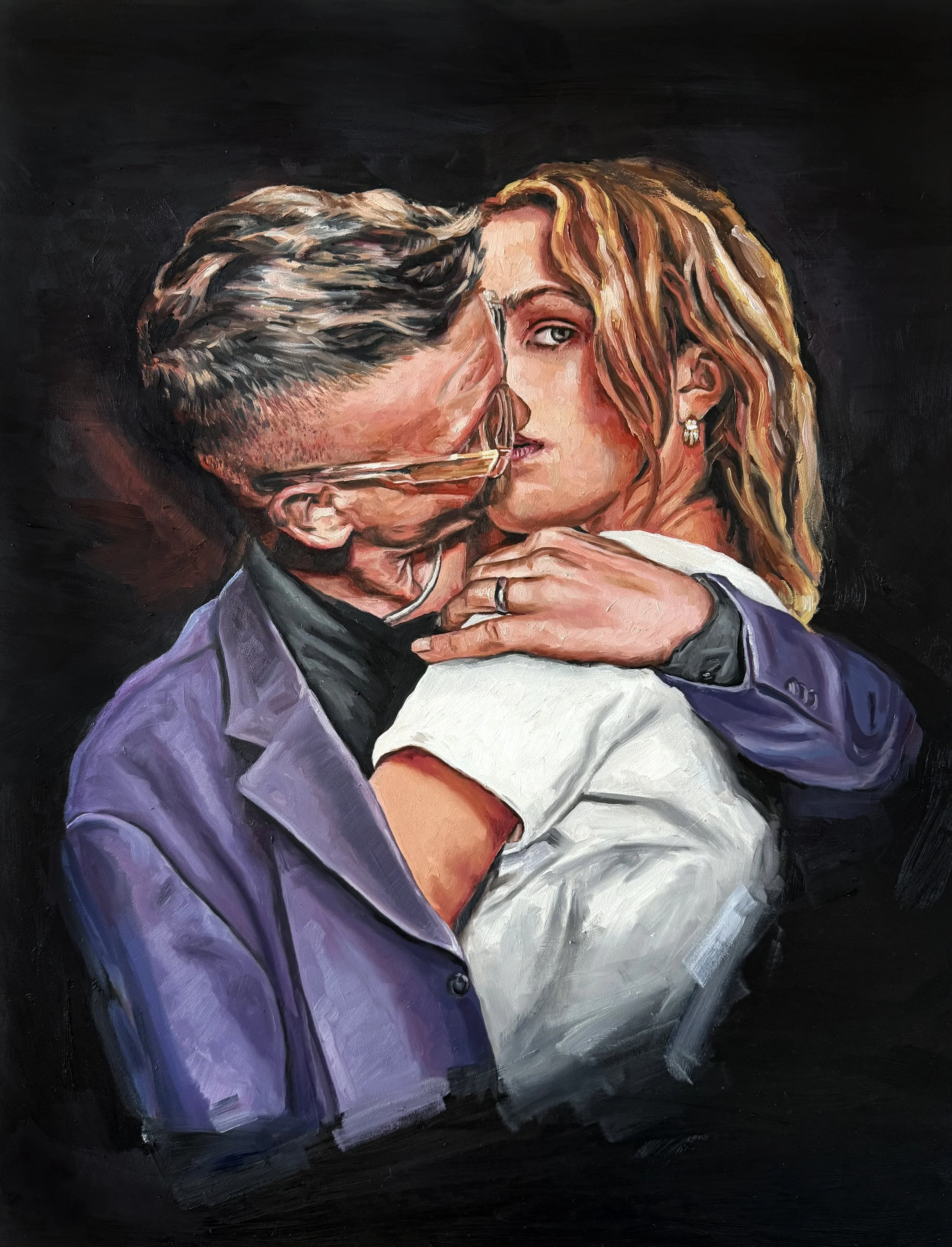   Secret   oil on panel, 18×24 inches, 2026 