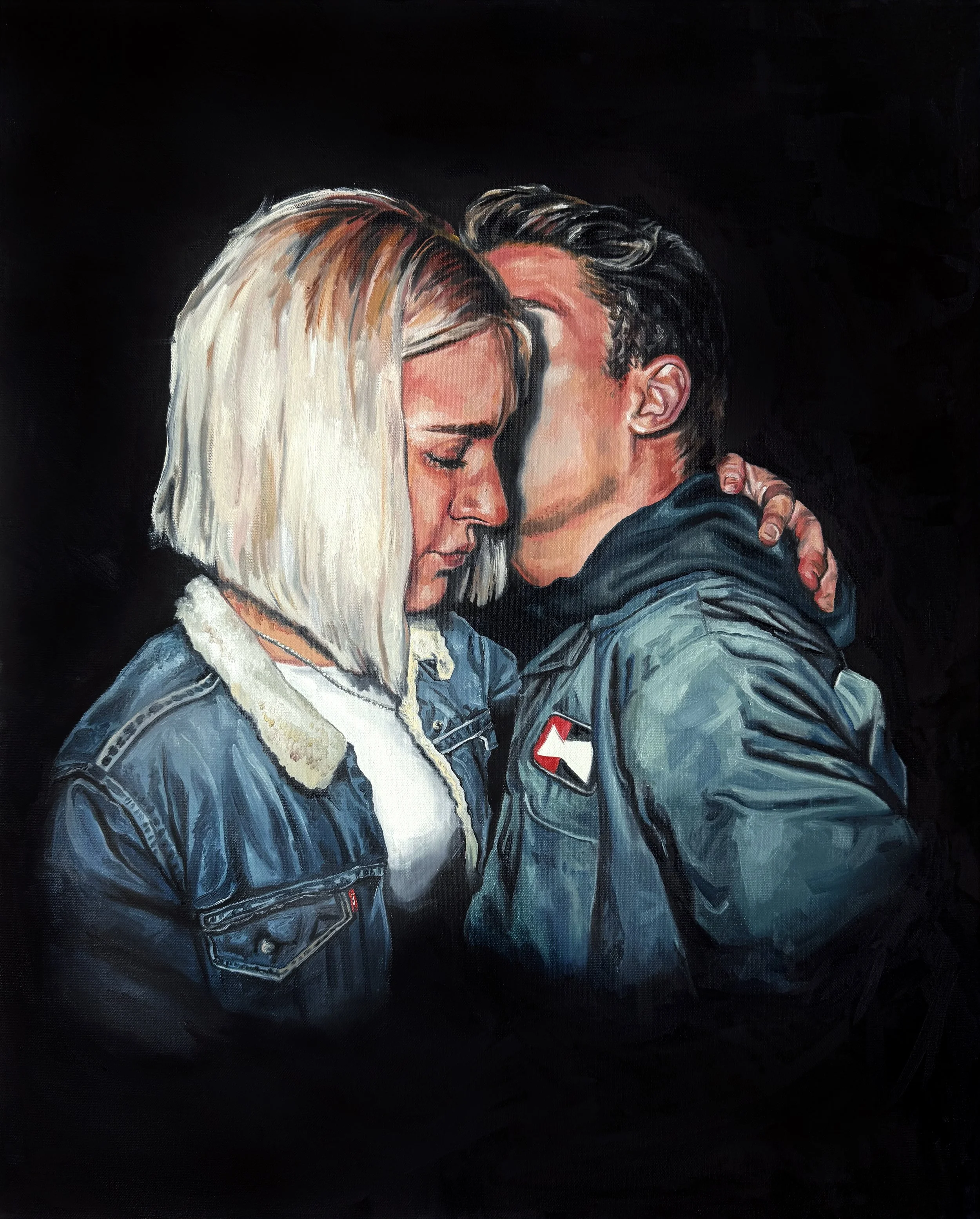   Either/Or   oil on canvas, 24×30 inches, 2026 