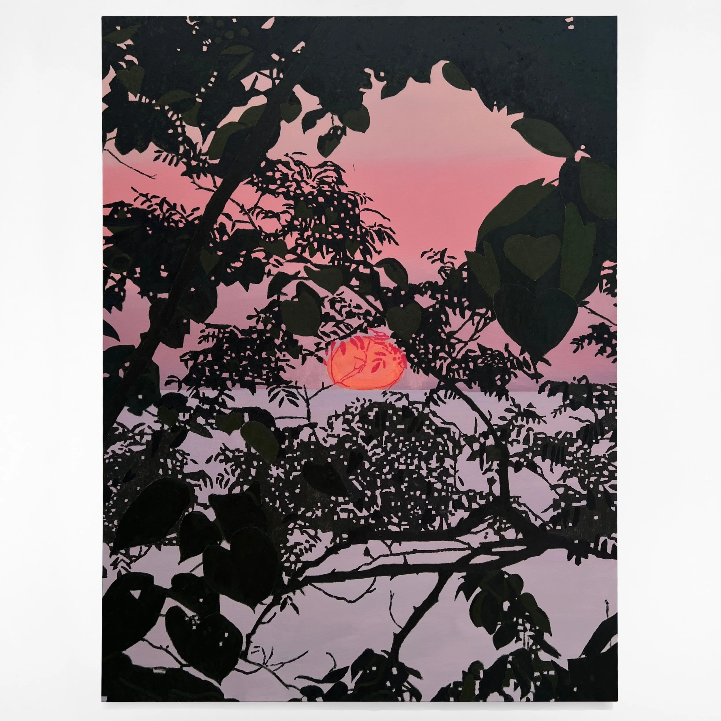 Ram On , 2024 oil on canvas 80 × 60 inches