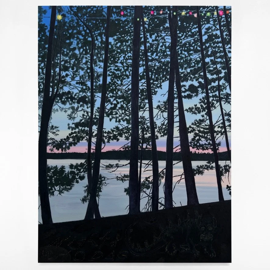 Night of the Hodag , 2024 oil on canvas 80 × 60 inches