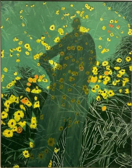 Wildflower Runner , 2024 oil on canvas 60 × 48 inches