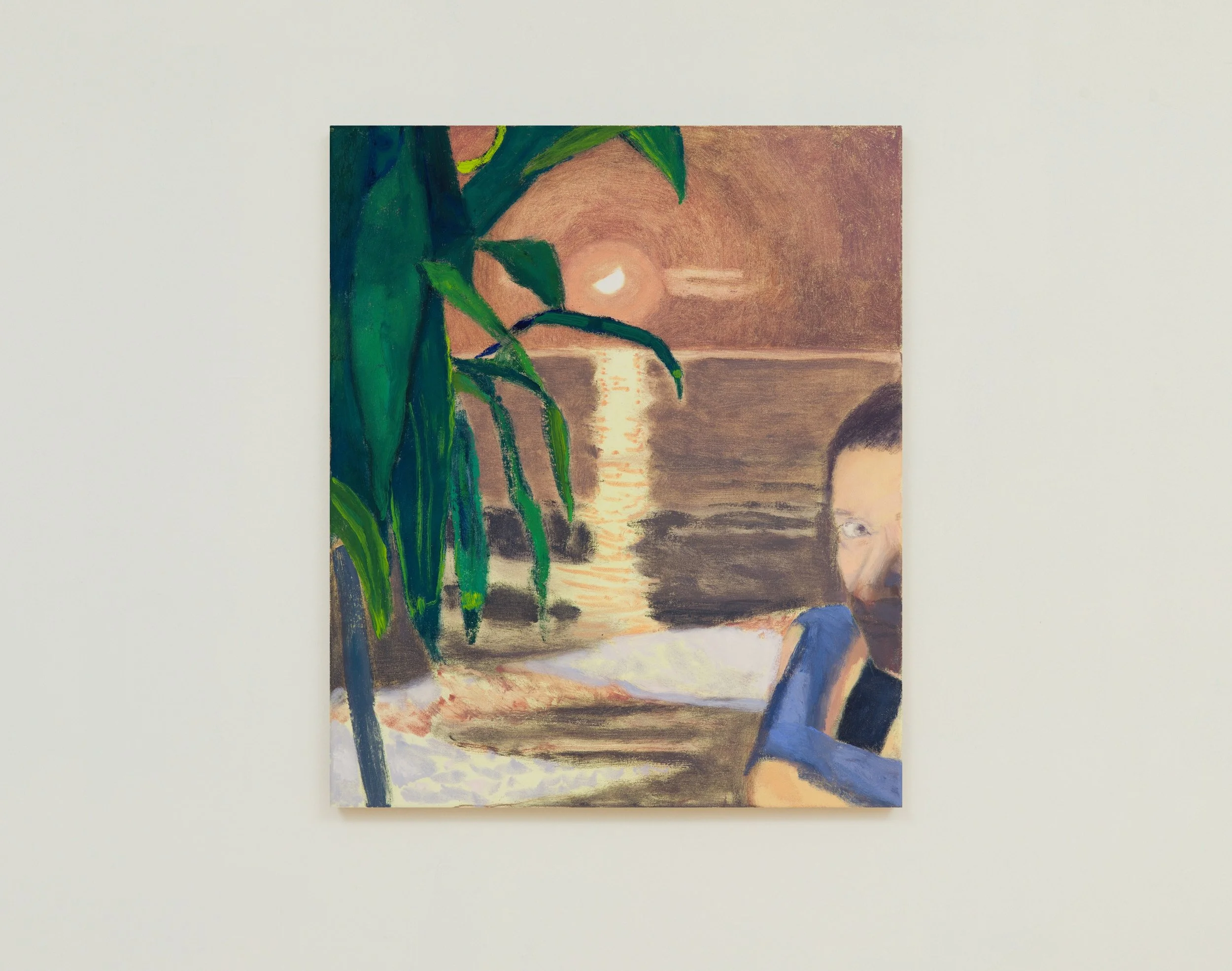   Beach Party (Nowadays) , 2025  oil on canvas  24 × 20 inches 