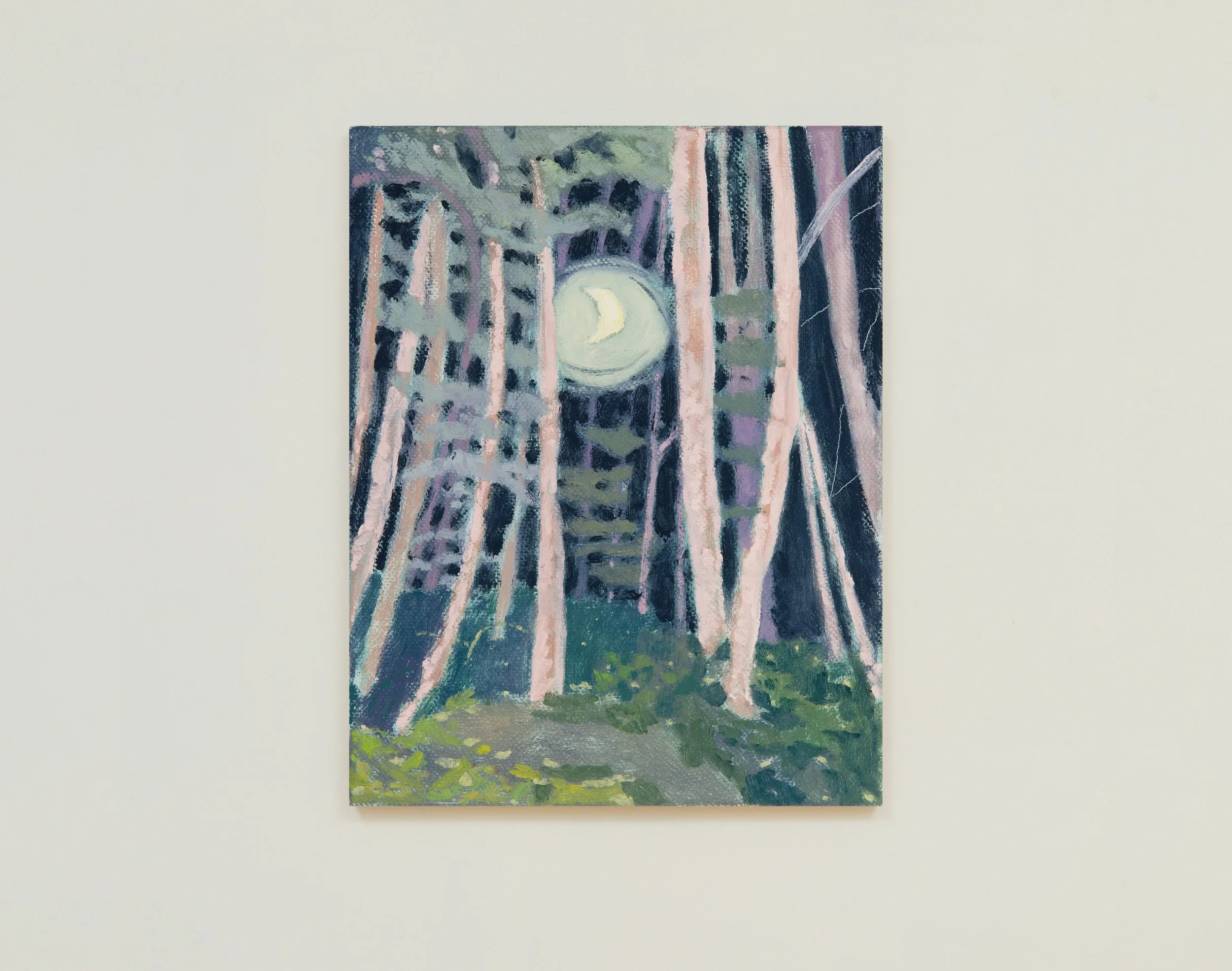   Piss into the Night , 2026  oil on linen  14 × 11 inches 