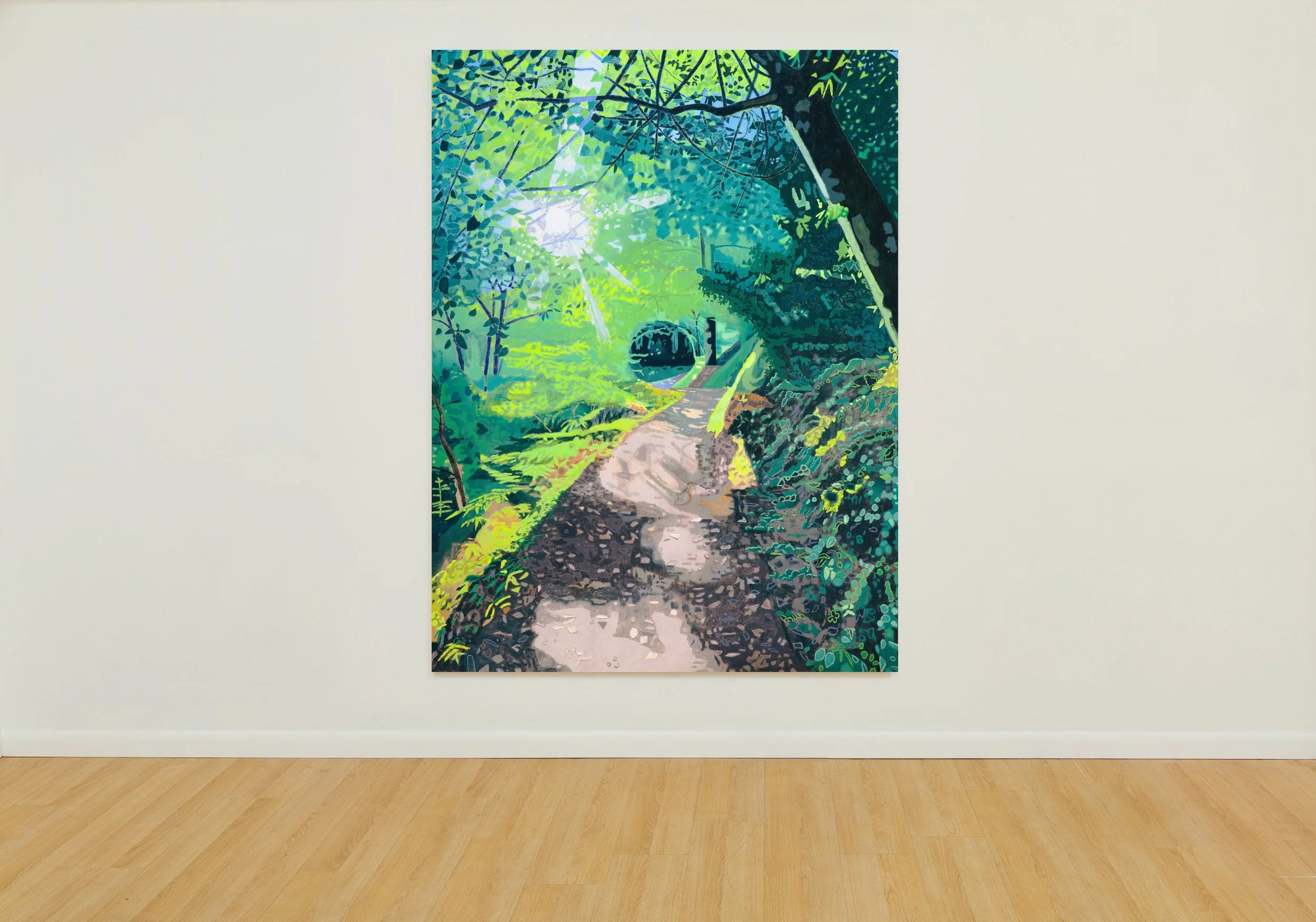   Point of Light (Jaunay) , 2025  oil on canvas  80 × 60 inches 