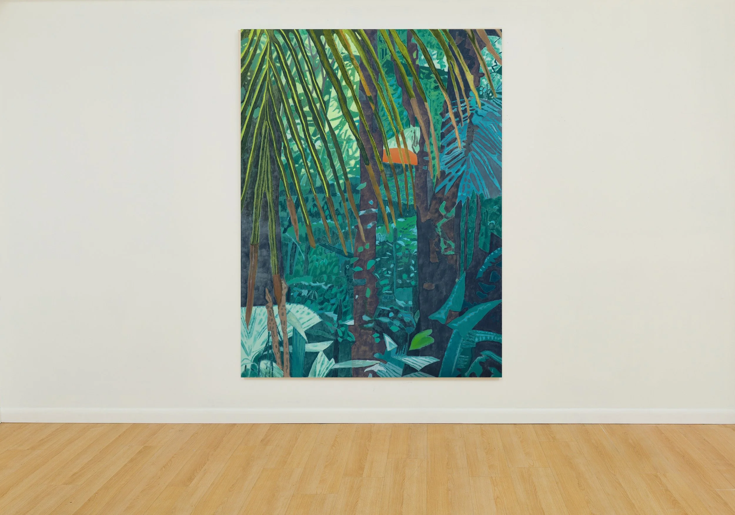   Jungle Boogie (Tulum) , 2025  oil on canvas  80 × 60 inches 