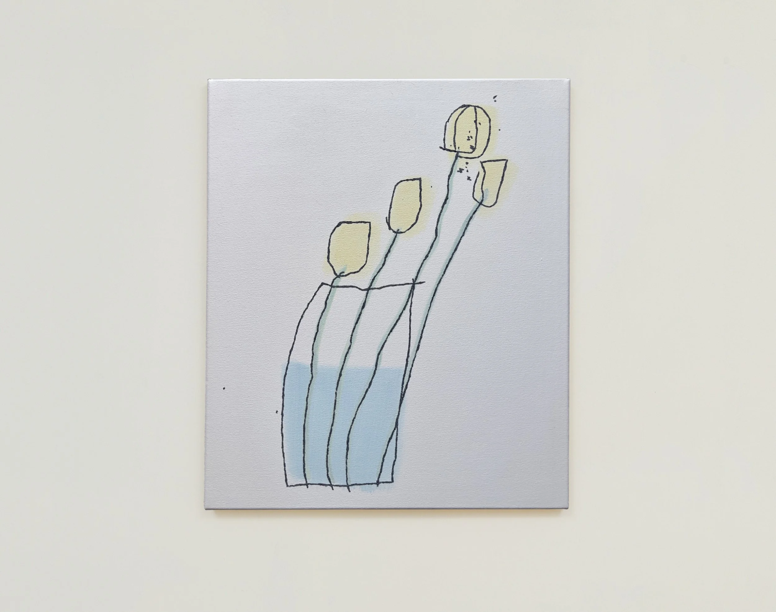   Doodle (EBK Tulips) , 2026  oil on canvas  24 × 20 inches 