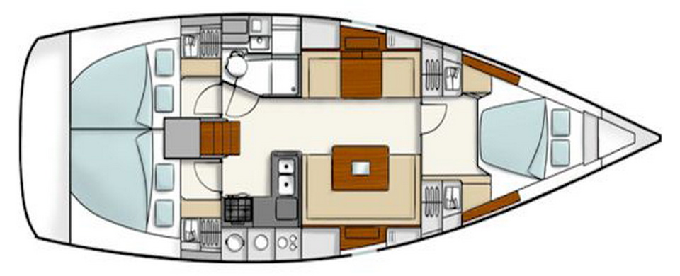 Lightheart's cabin layout