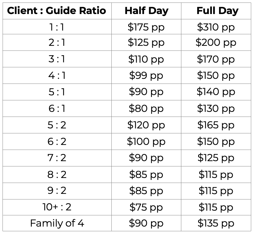 Rates — Atlantic Climbing School