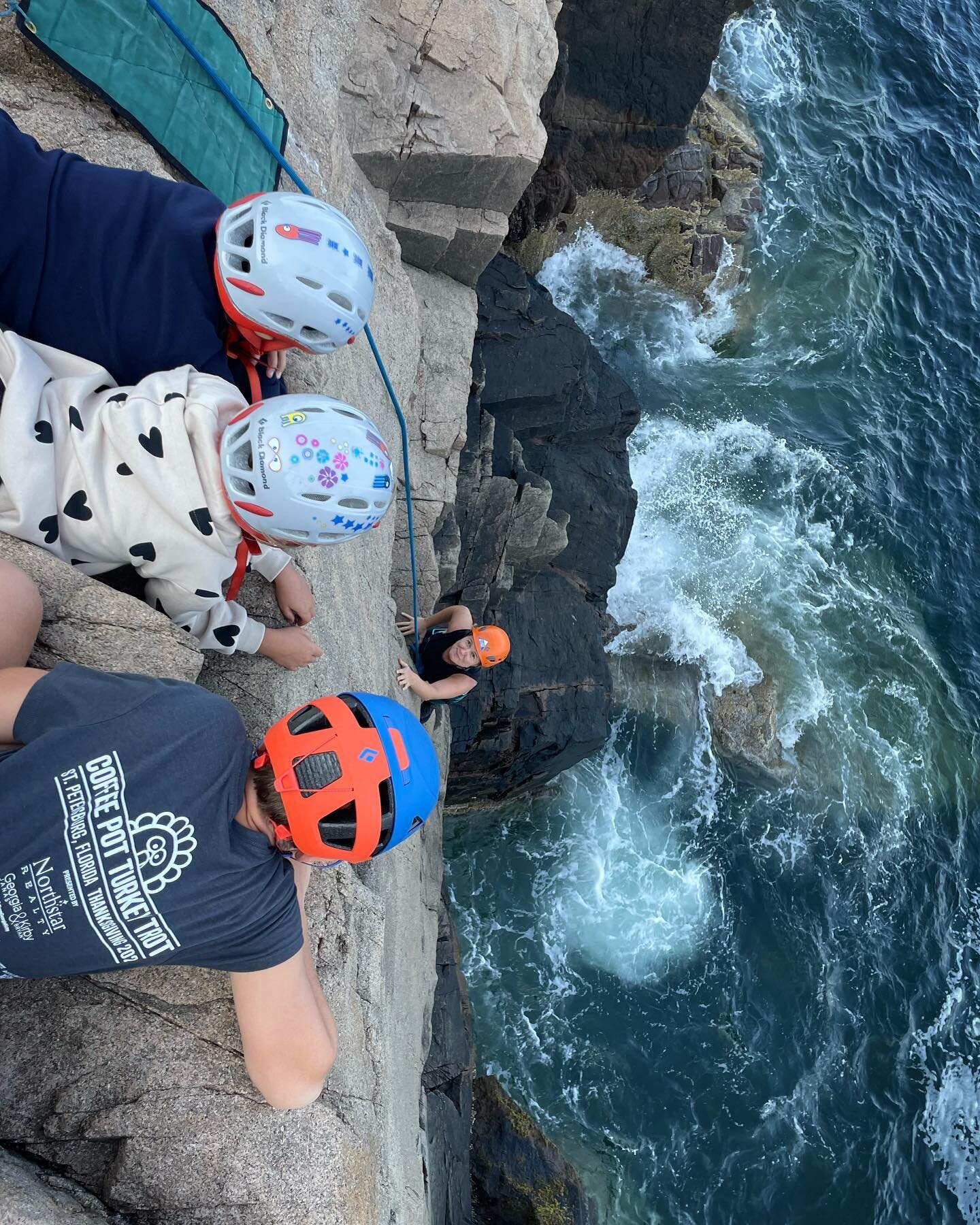 Family climbing day at South Otter! 🥰 We had a blast taking this spunky, goofy, and joyful family climbing outside for the first time! Each of them worked through various levels of fear, excitement, and nervousness &mdash; by the end of it, they wer