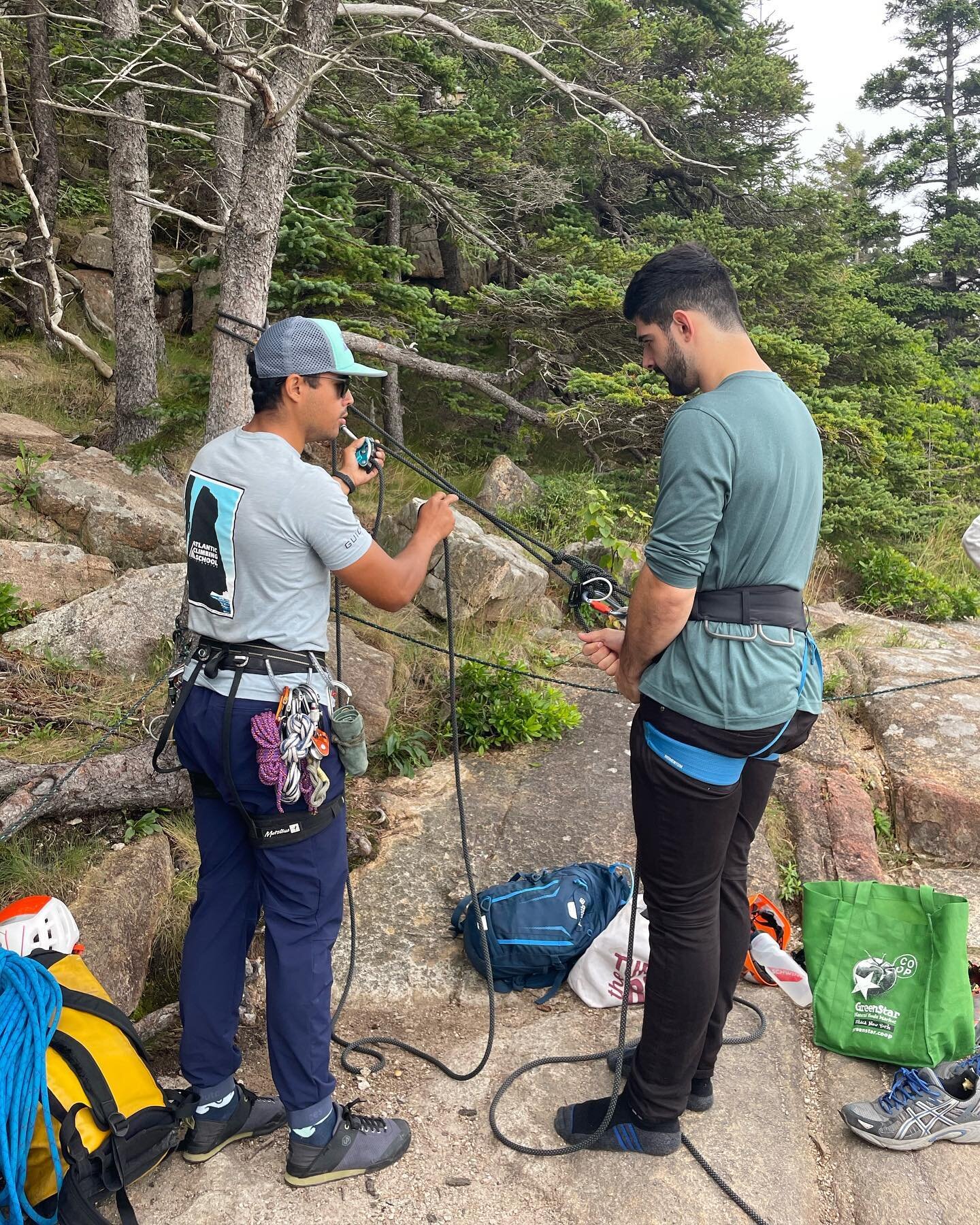 Class is in session 🧑&zwj;🏫

ACS guides Sam and Max teaching ground school! Every course starts with an overview of climbing, customized to the client&rsquo;s previous climbing experience and goals. It can include education around safety systems, a