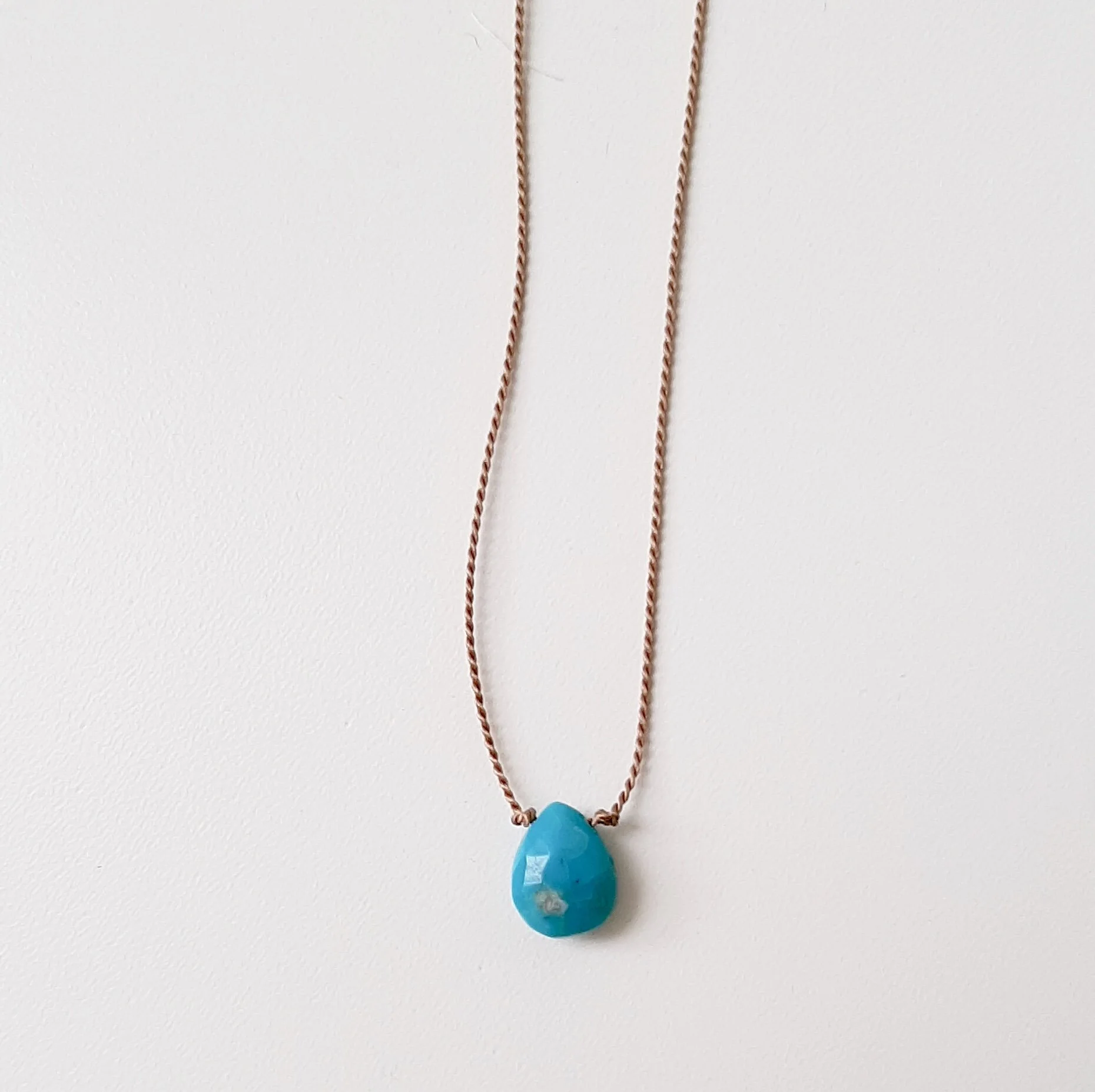 Turquoise drop necklace