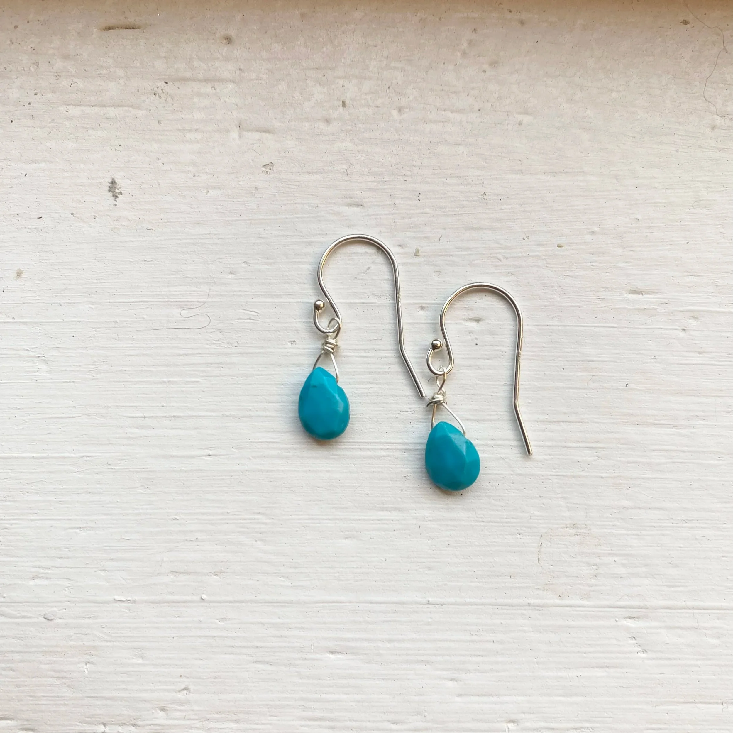 Nevada turquoise droplet earrings