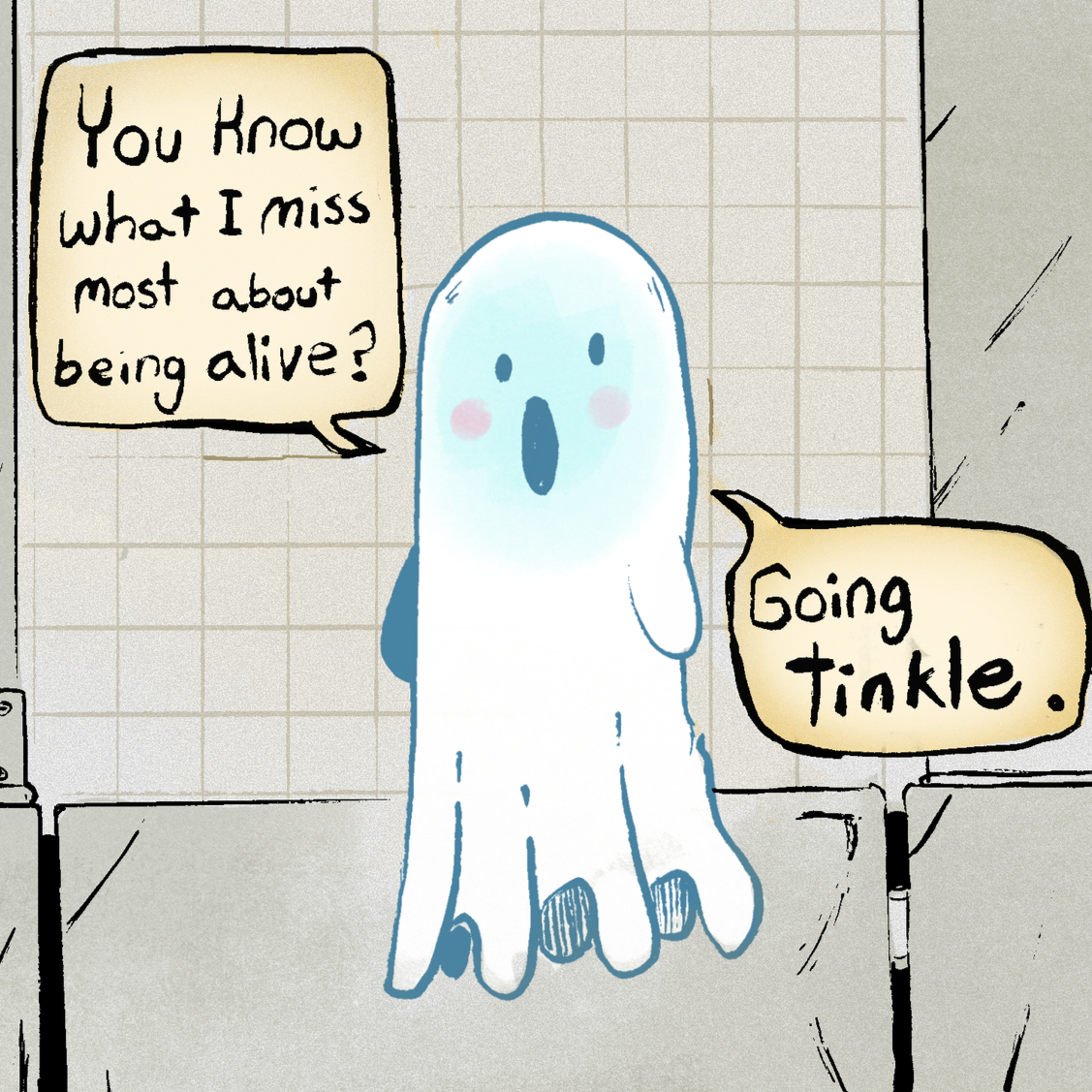 Bathroom ghost